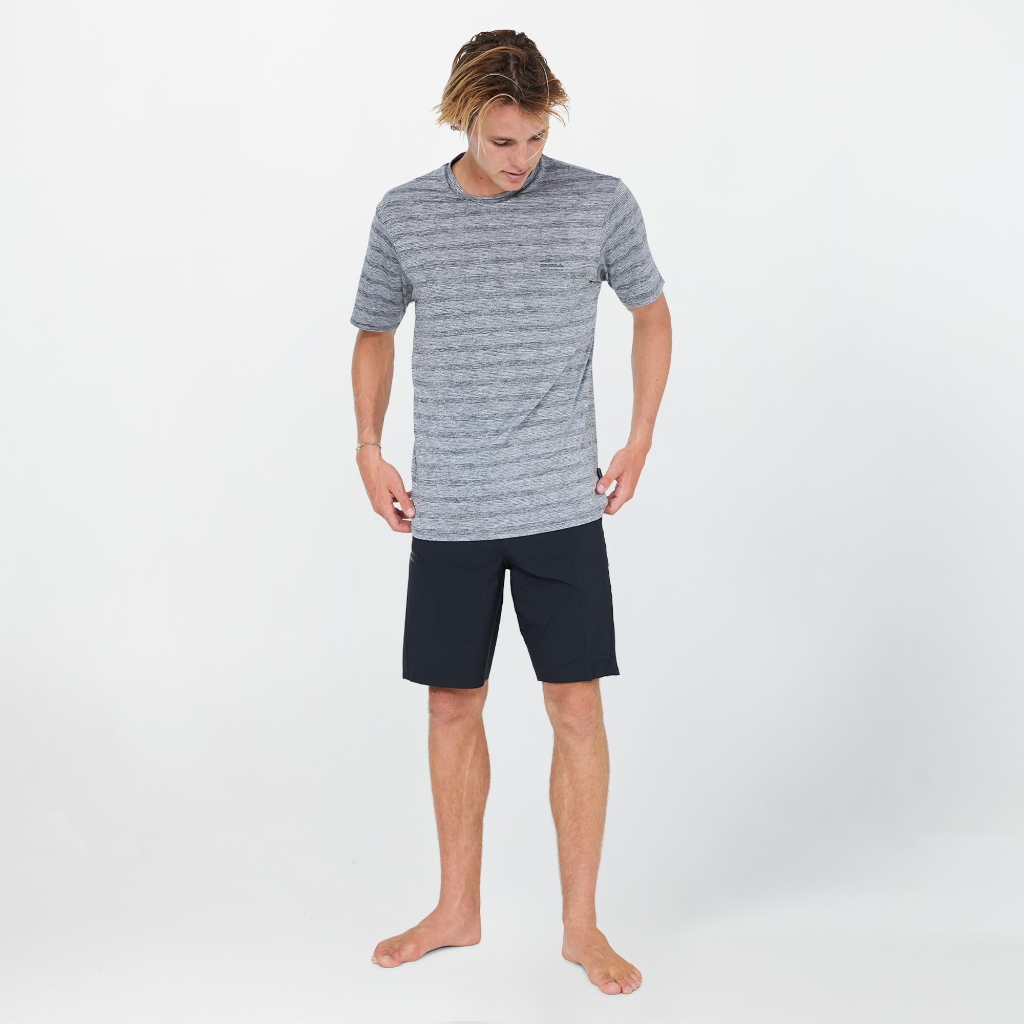 Men's 24/7 Tech Short Sleeve Rash Vest Tee - Graphite