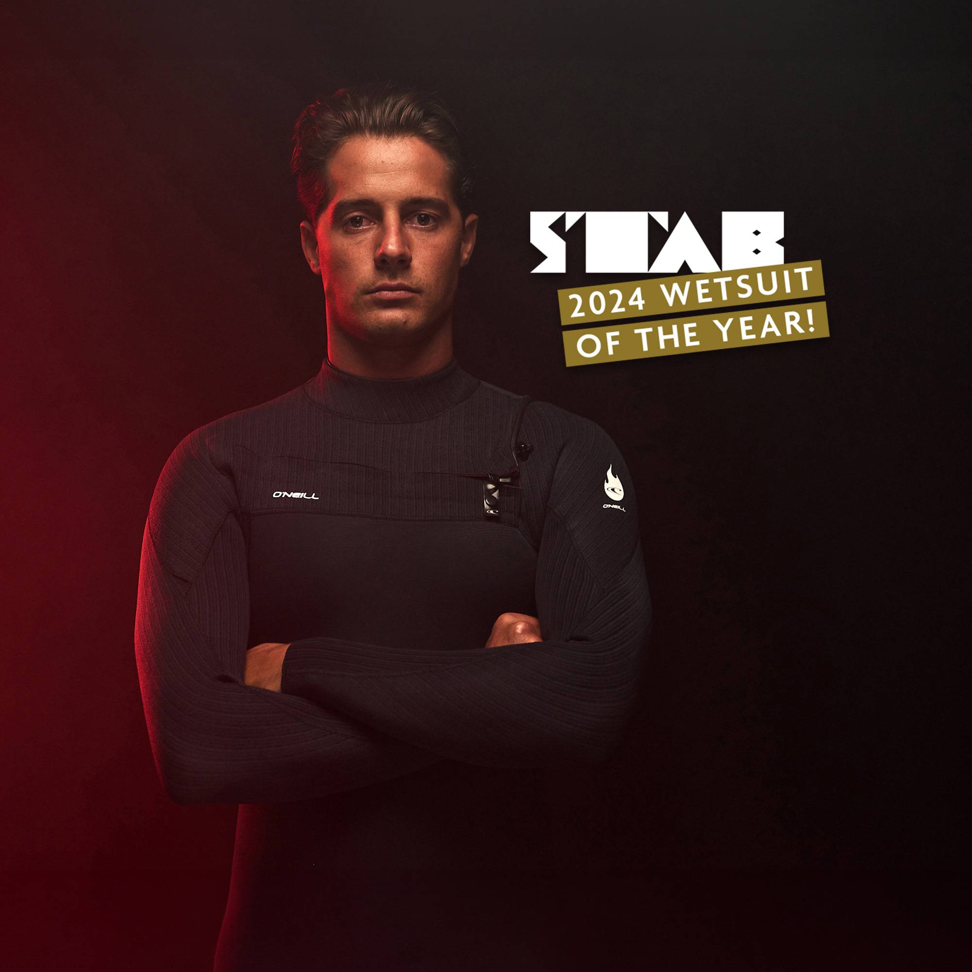 HyperFire 4/3mm Steamer Chest Zip Wetsuit - Black