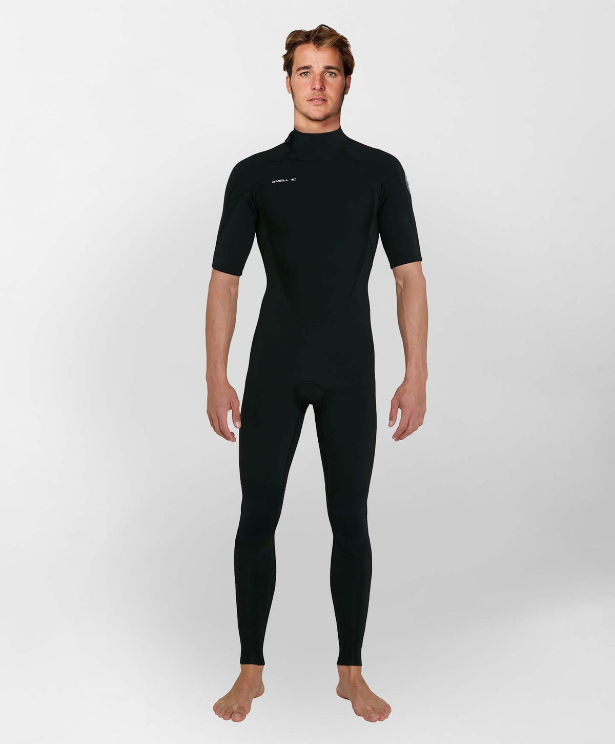 Defender 2mm Short Arm Steamer Back Zip Wetsuit - Black