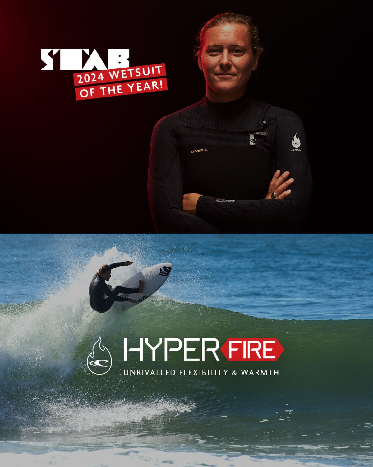 Girl's HyperFire 3/2mm Steamer Chest Zip Wetsuit - Black