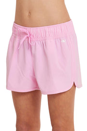 Girl's Lane Solid Stretch 2" Boardshorts - Pink