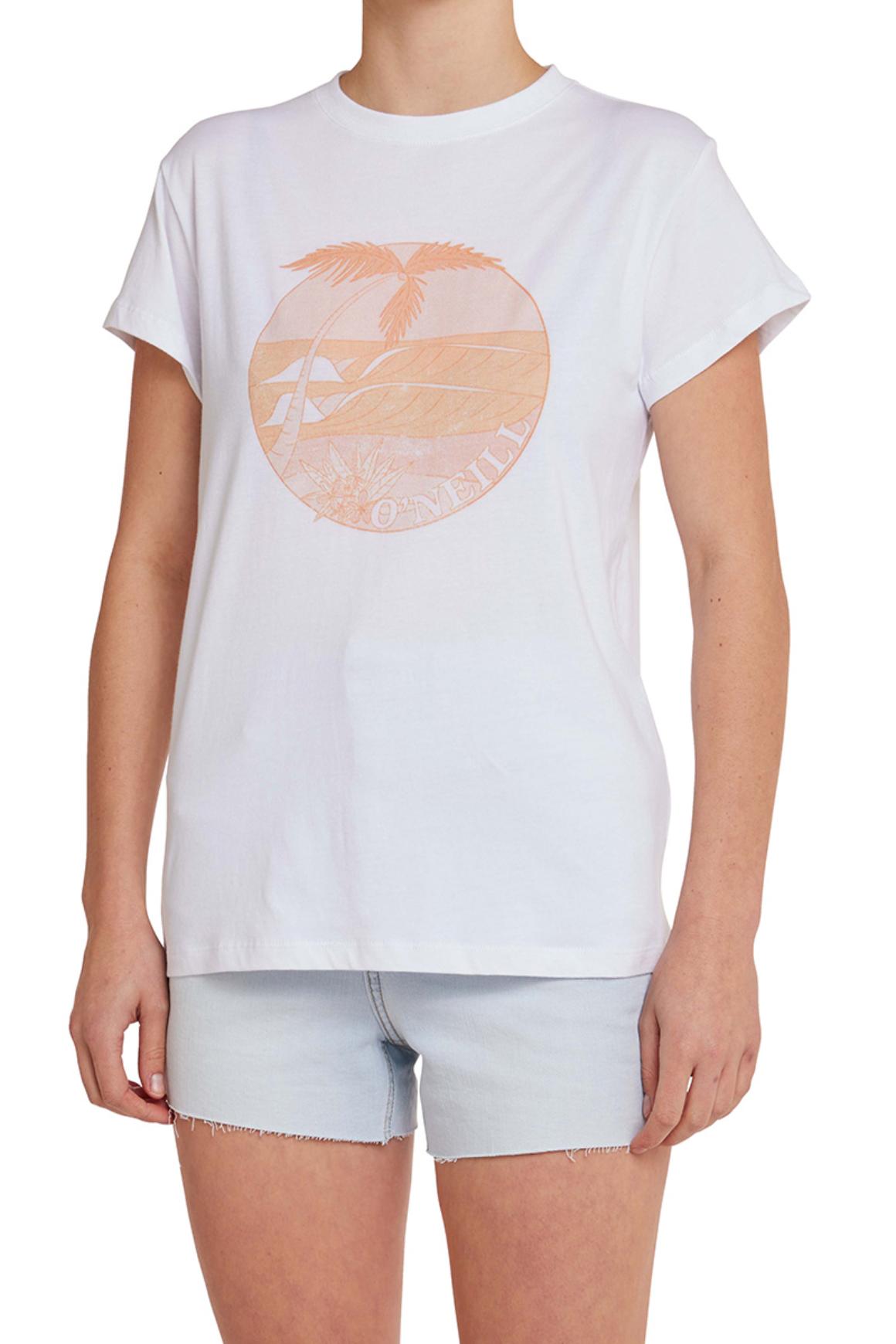 Women's Palm Tree Tee - White