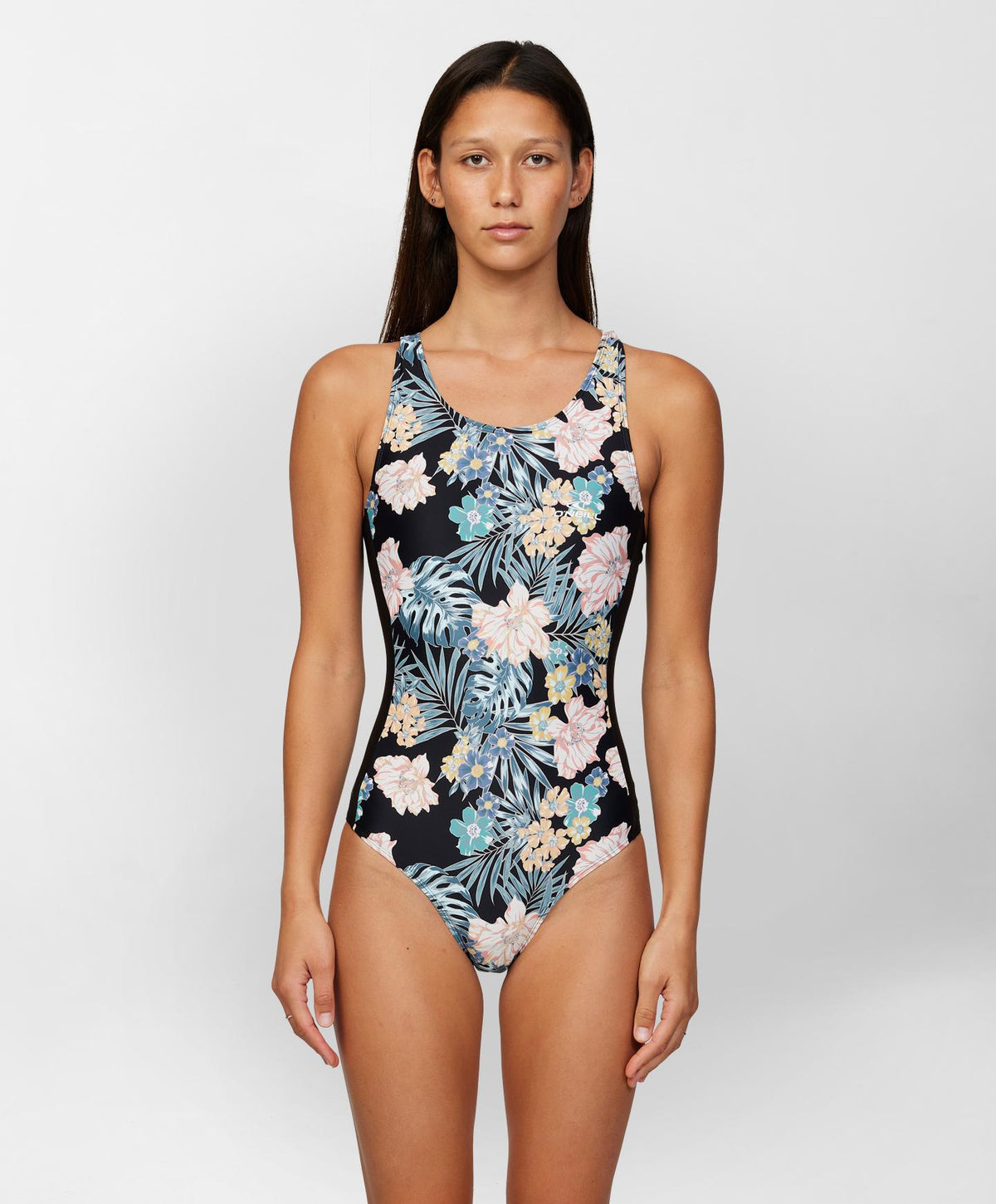 Active One Piece Print Swimsuit - Macaw Floral