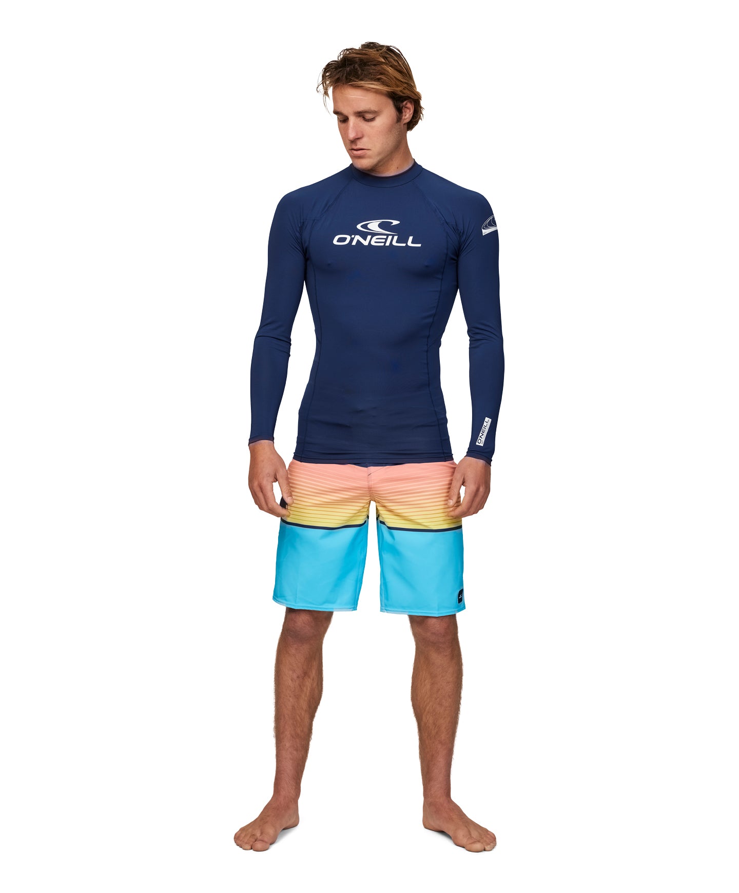 Basic Skins Blocker LS Rash Vest - Navy