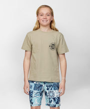 Boys Coin Flip SS Tee - Seaglass