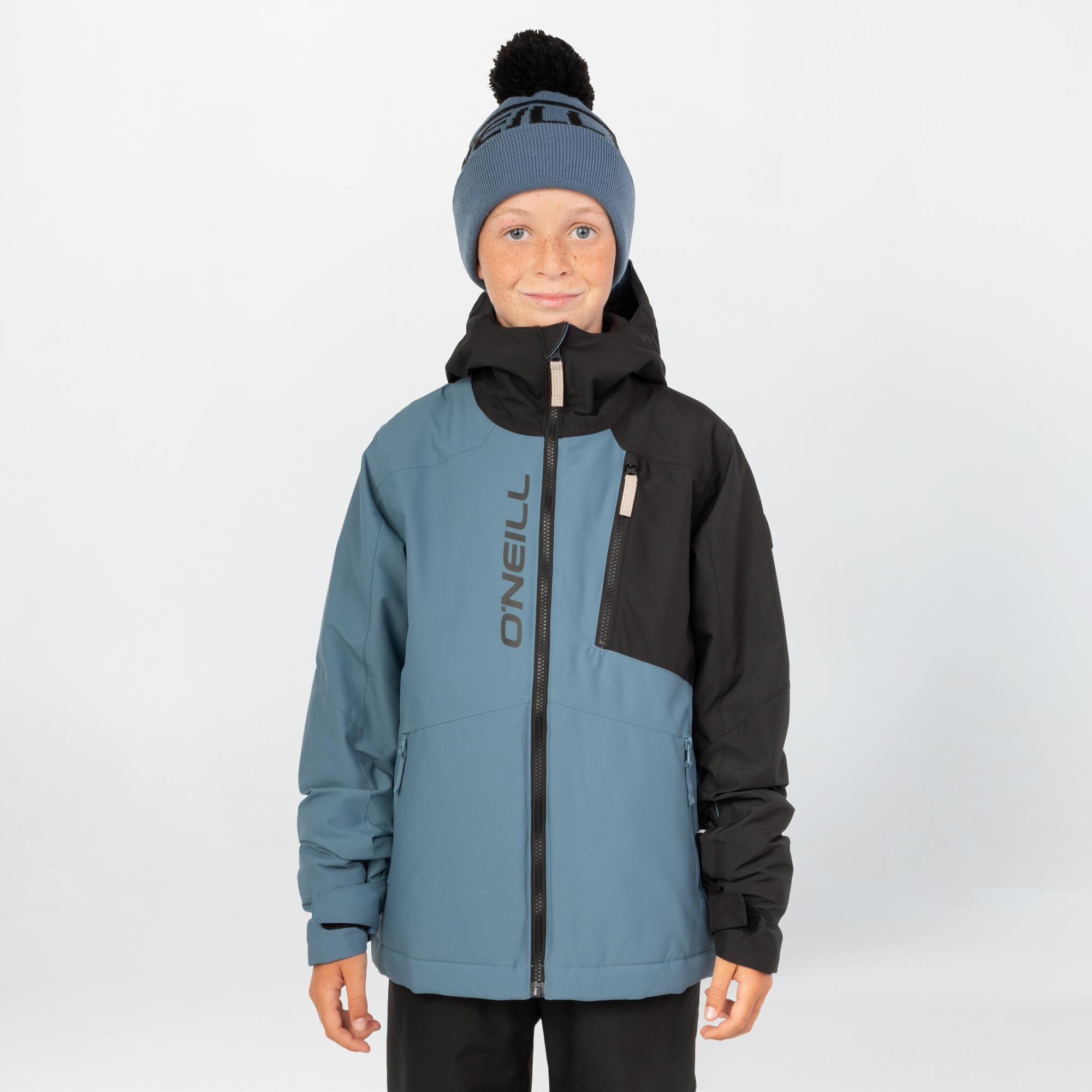 Boy's Cruz Block Snow Jacket - Black Out Colour Block