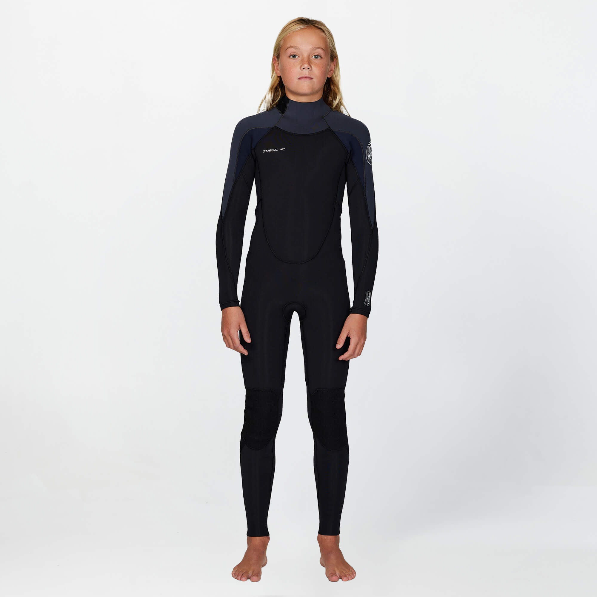 Boy's Defender 3/2mm Steamer Back Zip Wetsuit - Gunmetal