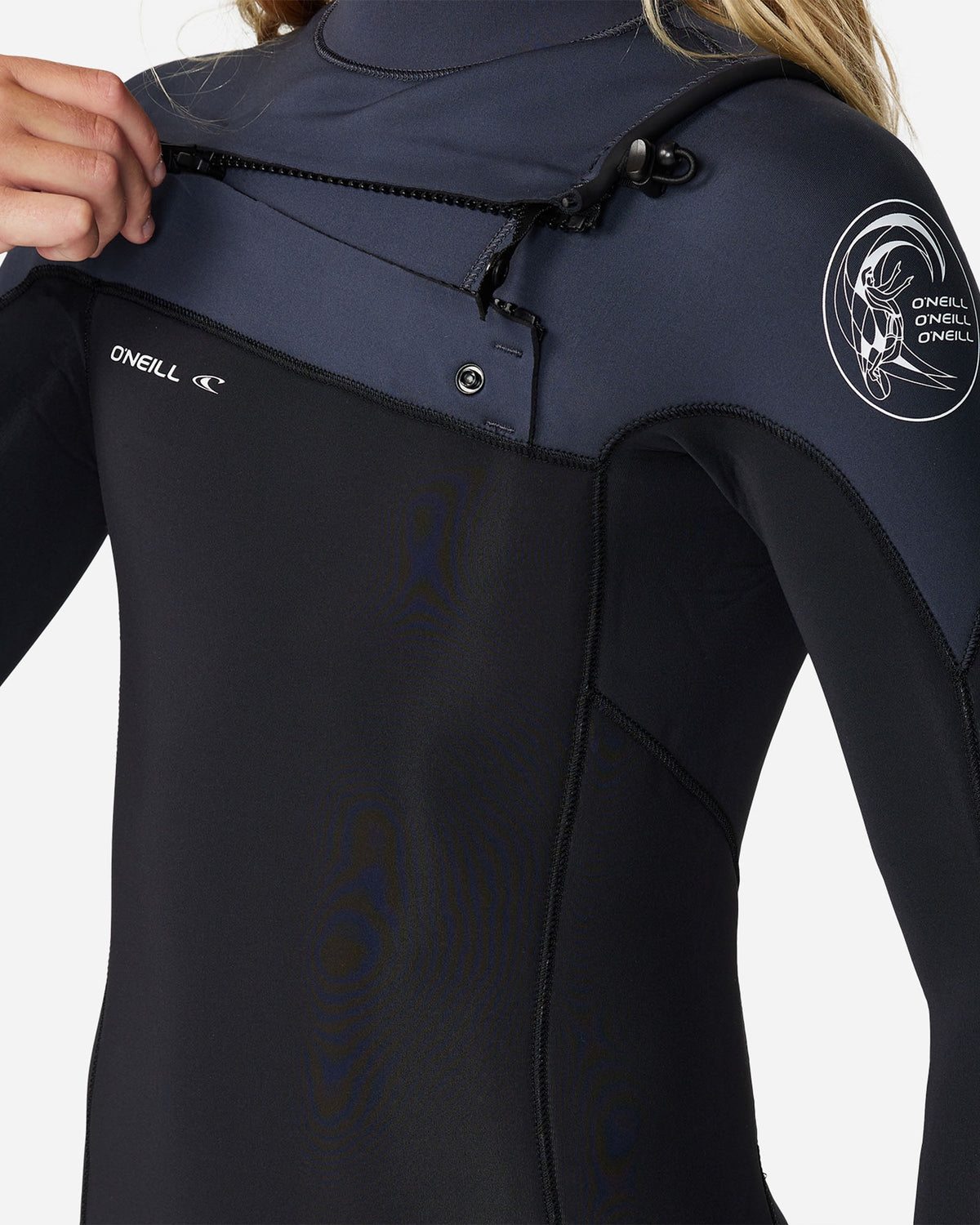 Boy's Defender 3/2mm Steamer Chest Zip Wetsuit - Gunmetal