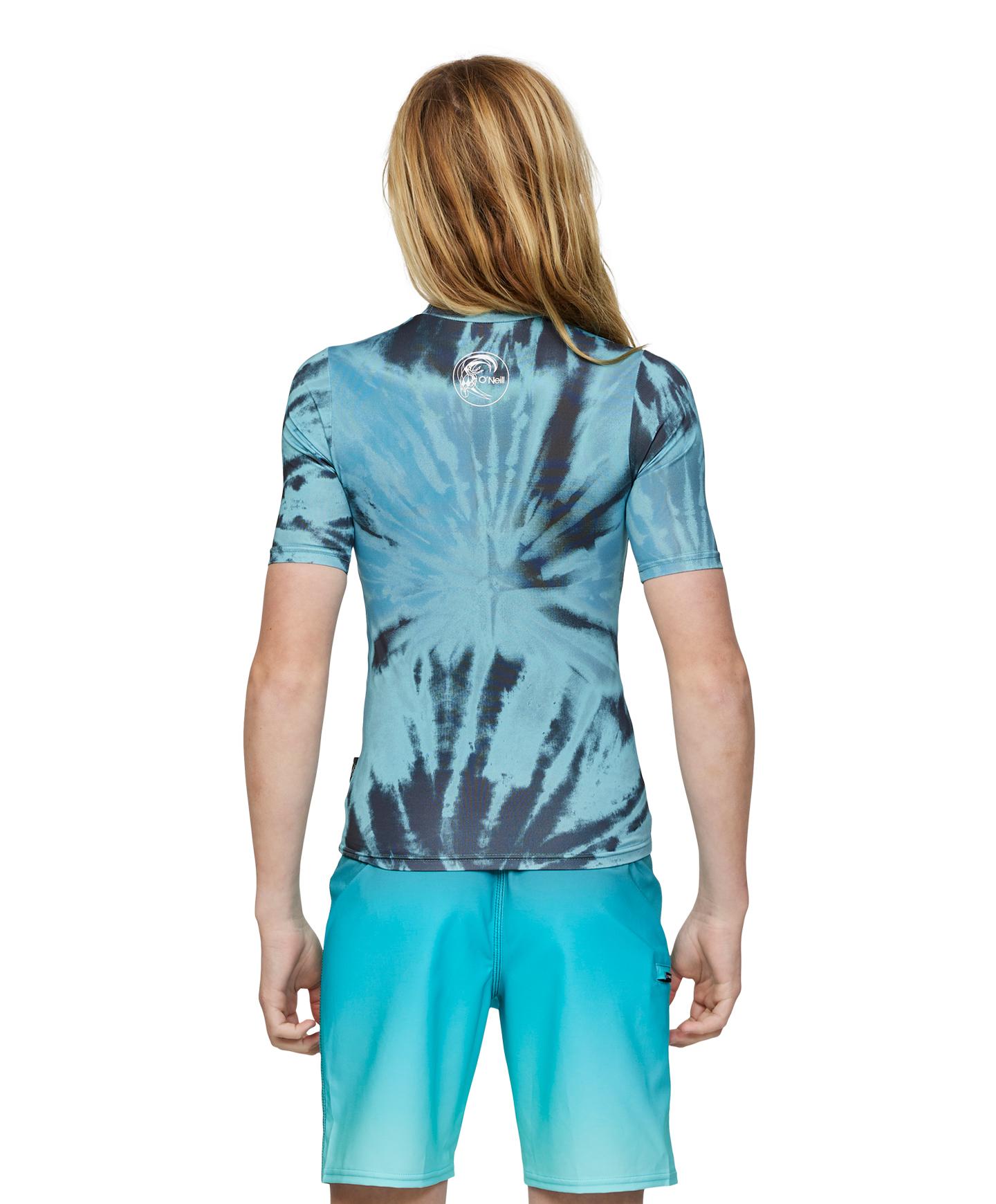 Boy's Dopedye SS UV Surf Tee Rashie - Deep Teal