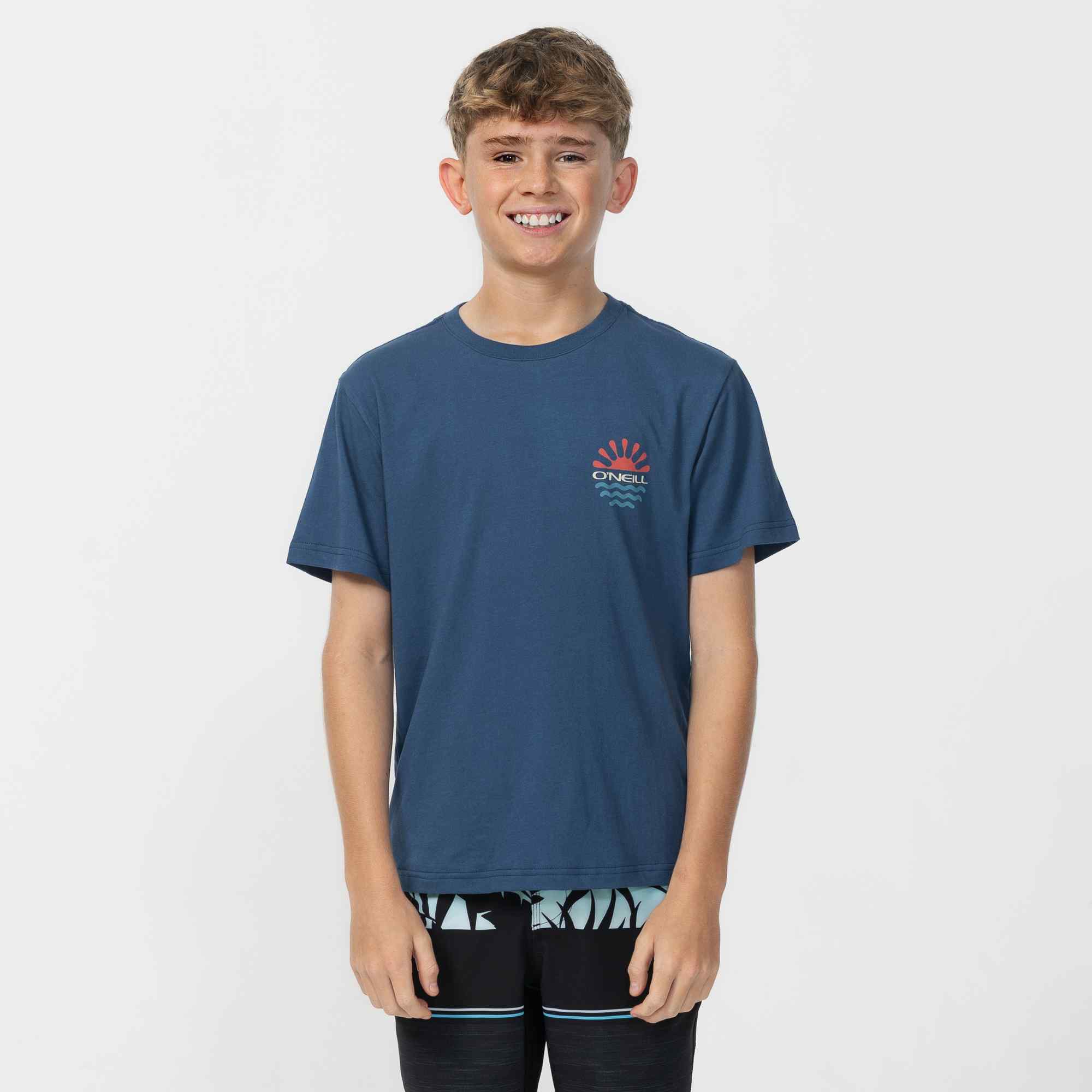 Boy's Encircle T-Shirt - Blue Sketchbook