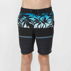 Boy's Hermosa EW 16" Beach Shorts - Black