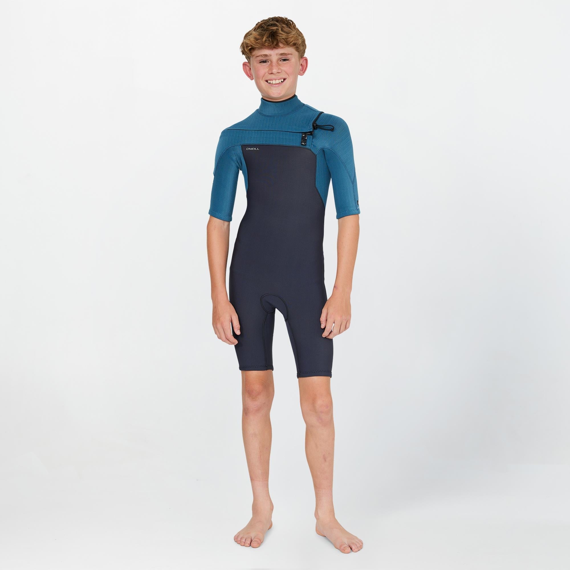 Boy's HyperFreak 2mm Spring Suit Chest Zip - Blue Haze