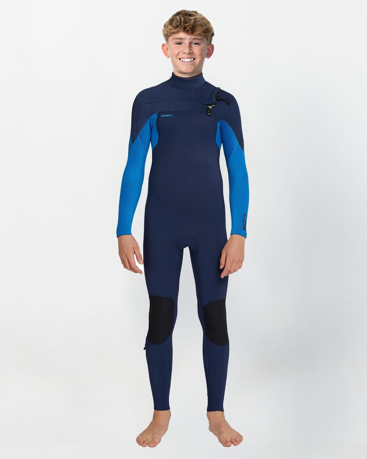 Boy's HyperFreak 3/2+ Steamer Chest Zip Wetsuit - Navy