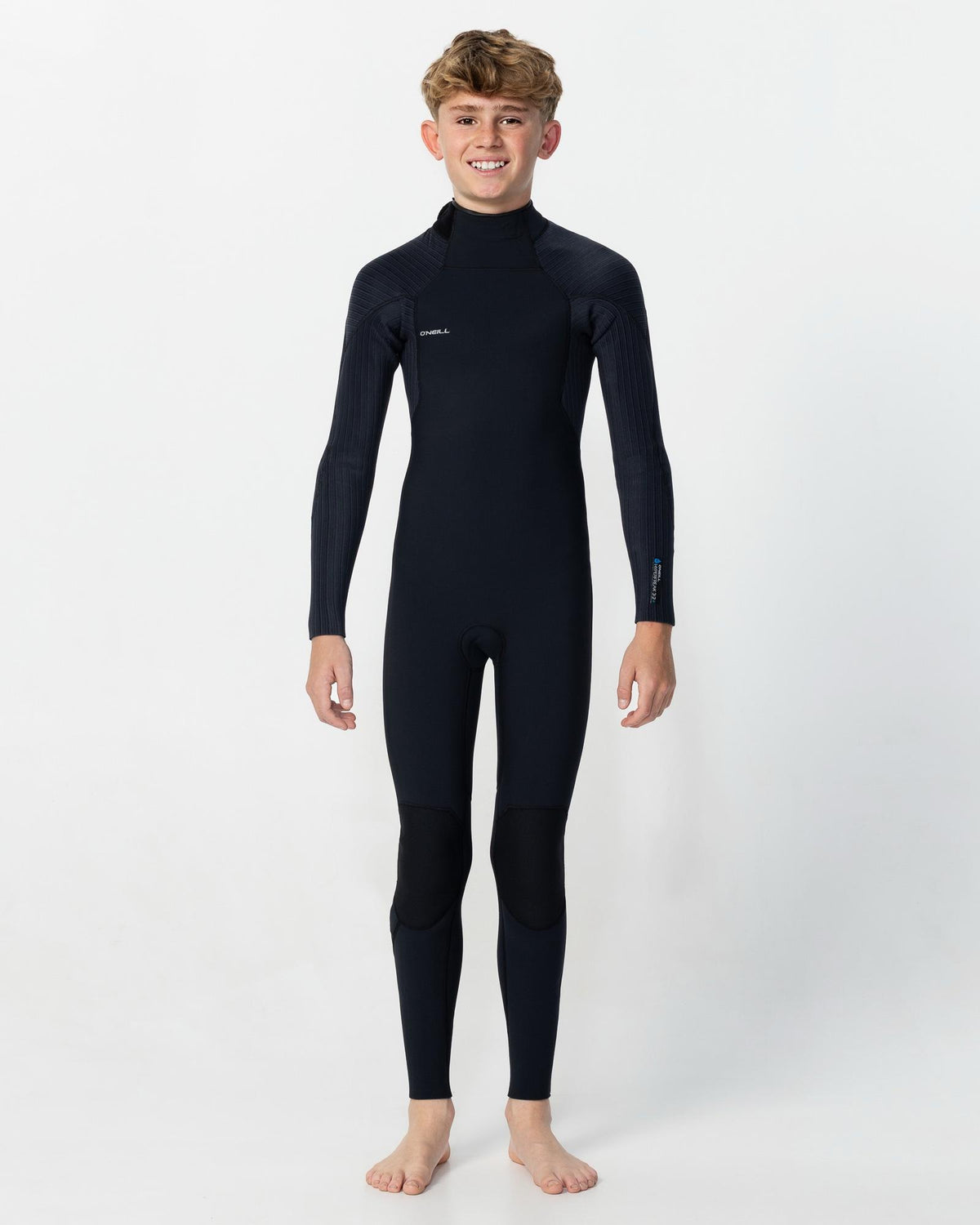 Boy's HyperFreak 3/2+ Steamer Back Zip Wetsuit - Black