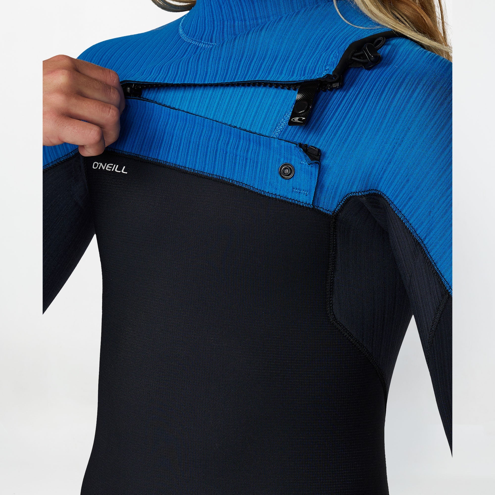 Boy's HyperFreak 3/2+ Steamer Chest Zip Wetsuit - Bali Blue
