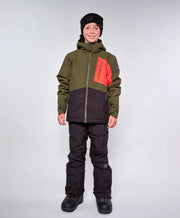 Boy's Jacksaw Snow Jacket - Forest Night