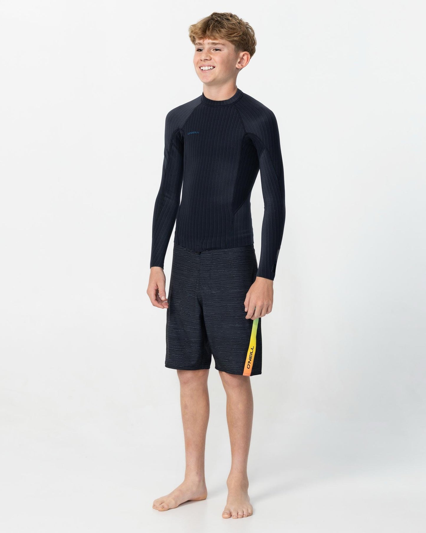 Boy's HyperFreak 1.5mm TB3X Long Sleeve Wetsuit Jacket - Black