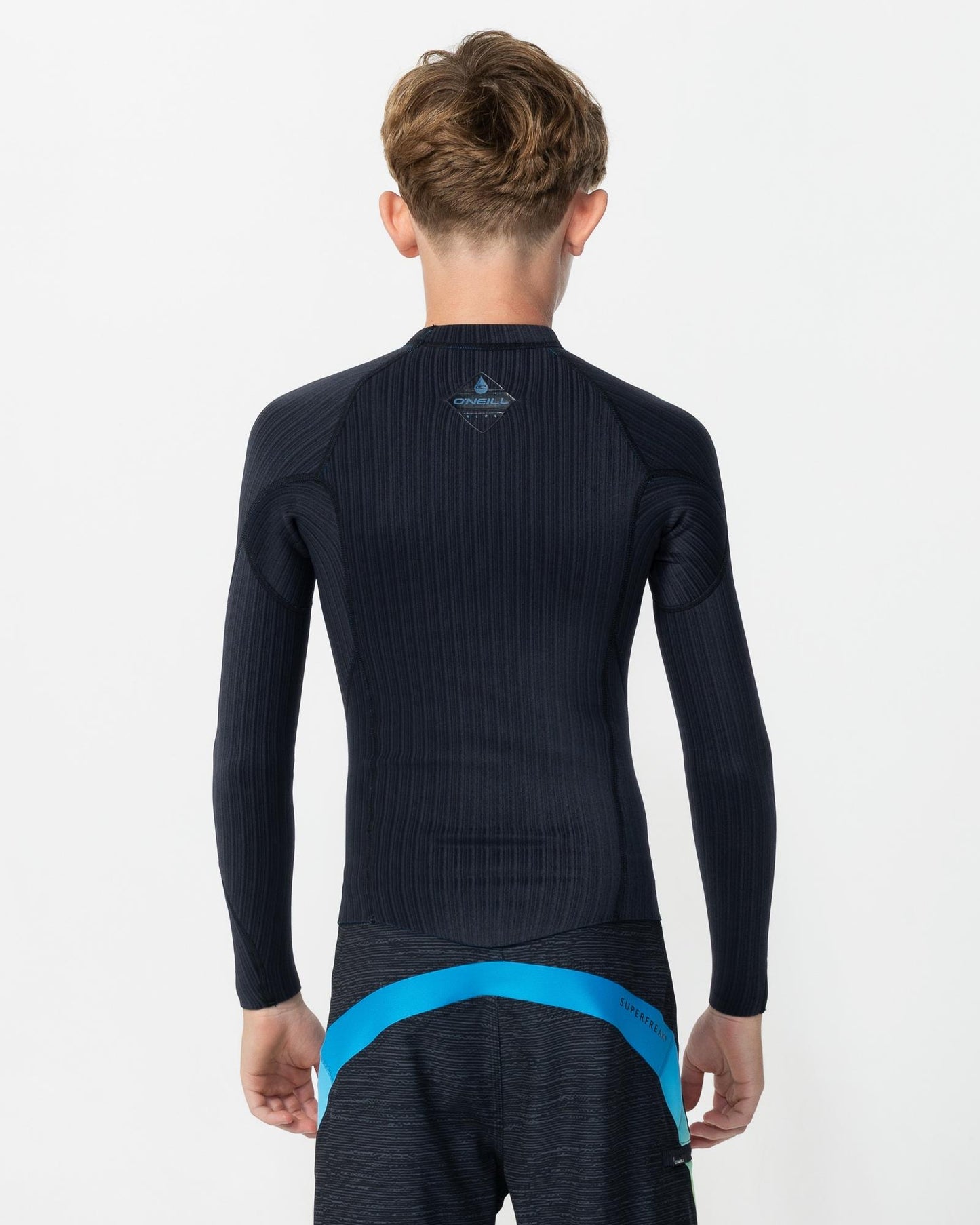 Boy's HyperFreak 1.5mm TB3X Long Sleeve Wetsuit Jacket - Black