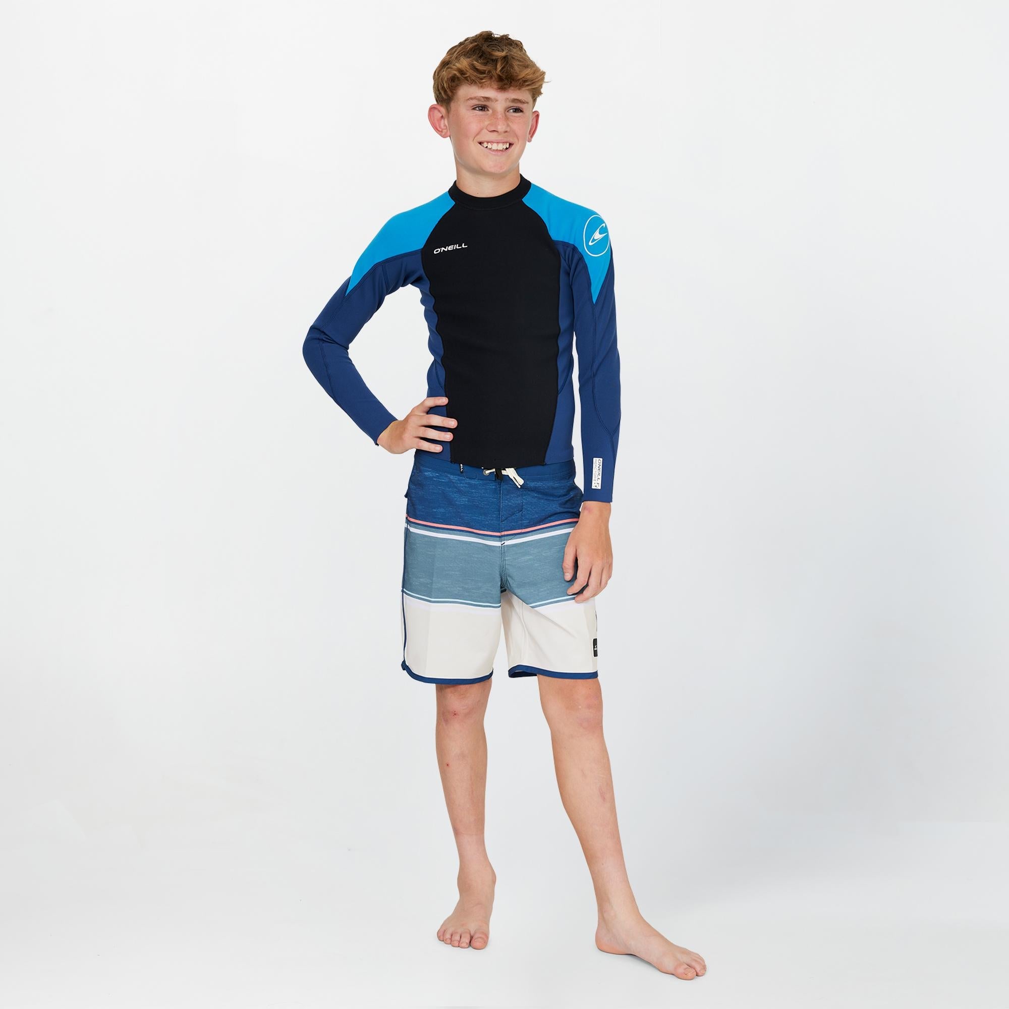Boy's Reactor 1.5mm Long Sleeve Wetsuit Jacket - Navy
