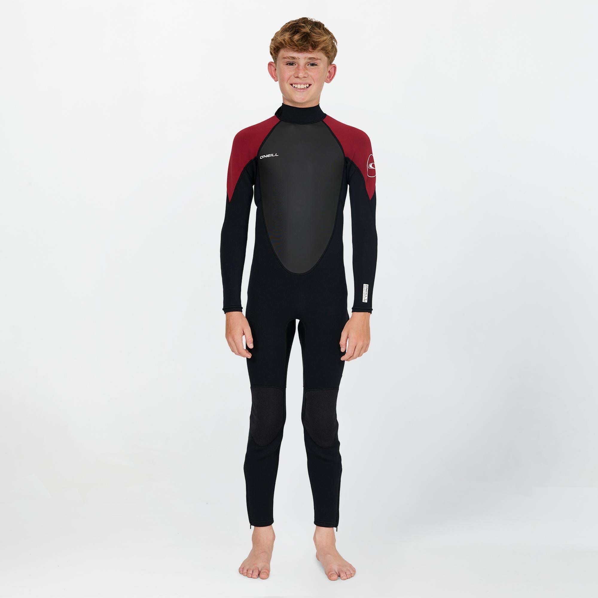 Boy's Reactor 3/2mm Steamer Back Zip - Maroon