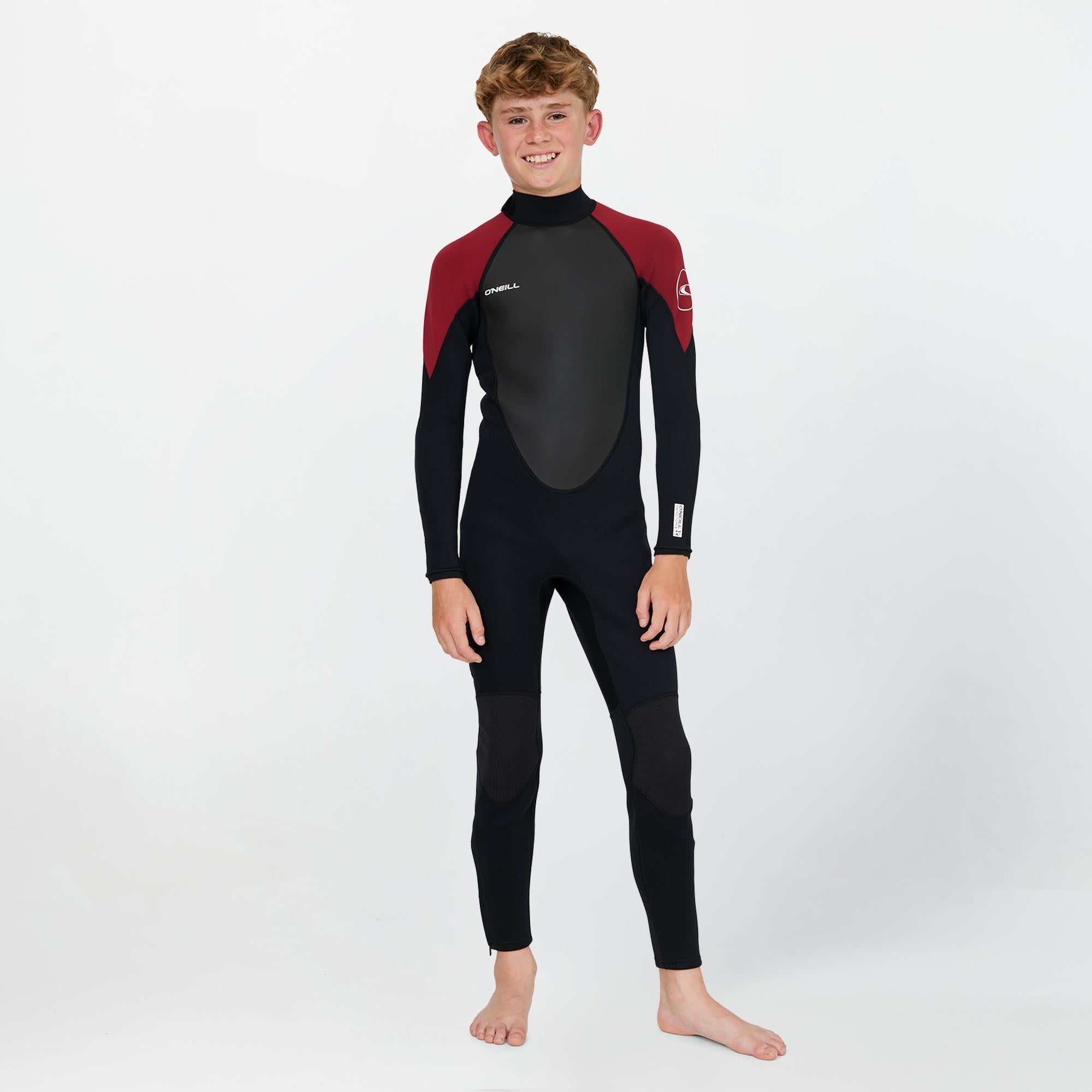 Boy's Reactor 3/2mm Steamer Back Zip - Maroon