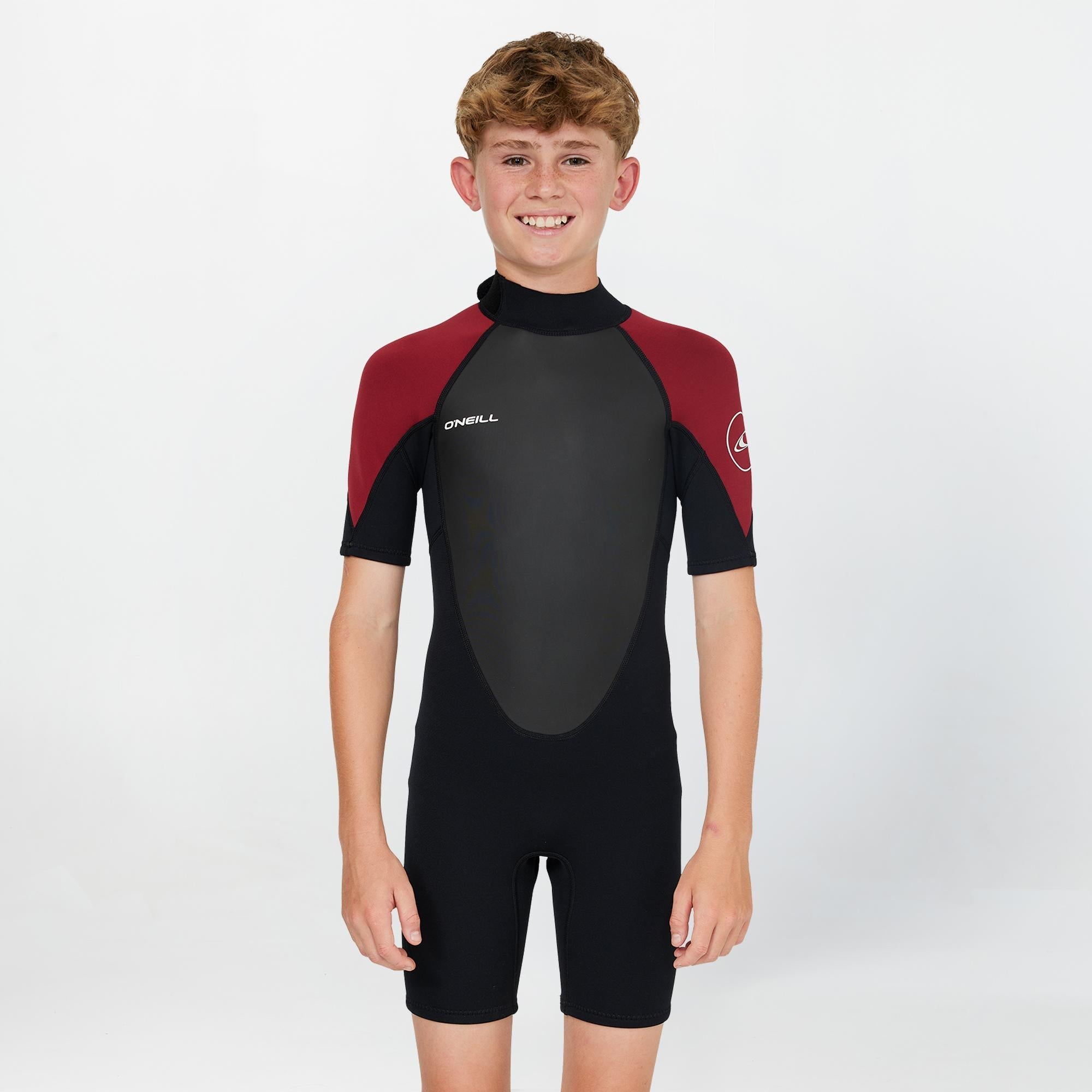 Boy's Reactor 2mm Spring Suit Back Zip - Maroon