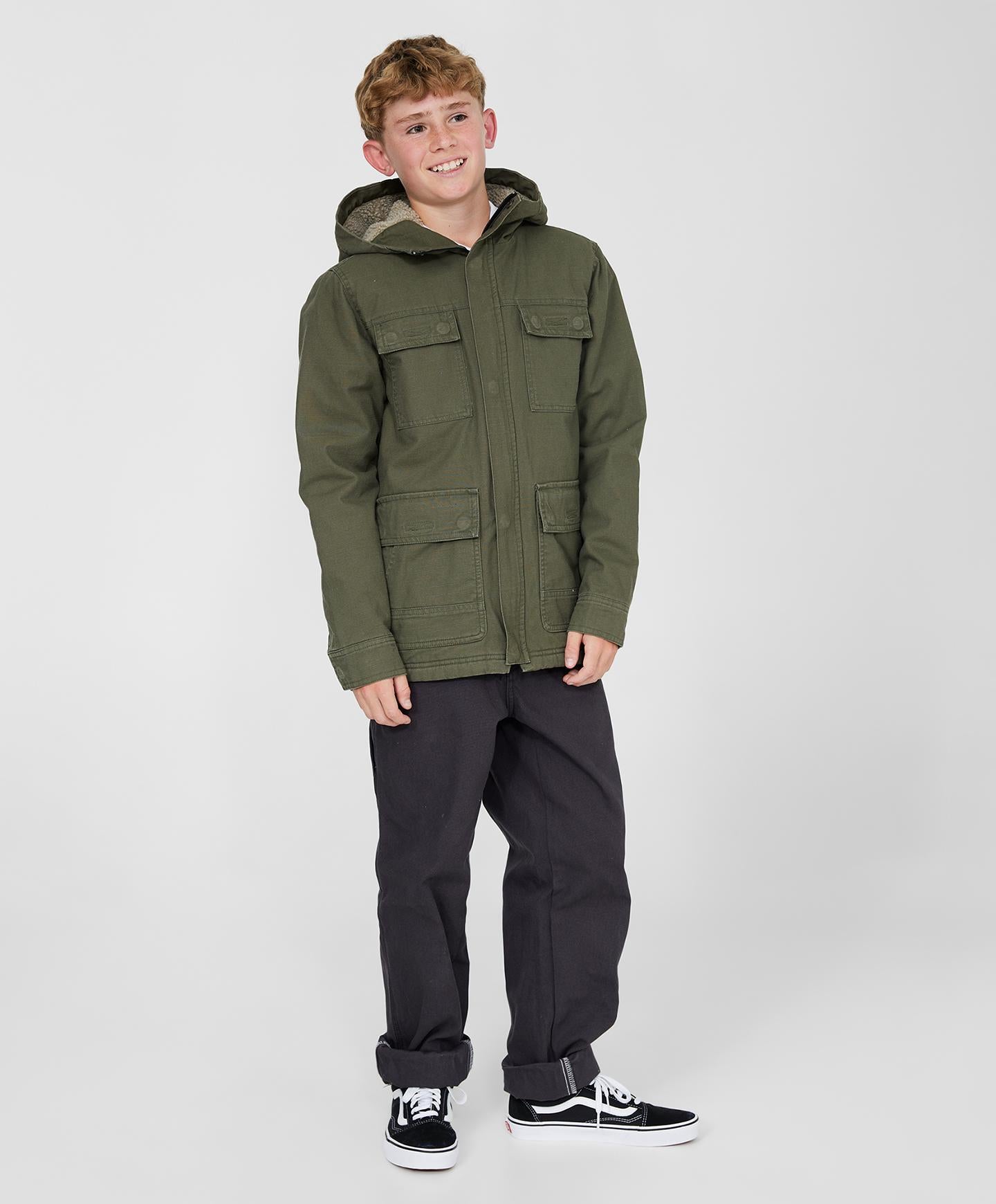 Boys Storm Jacket - Night Green