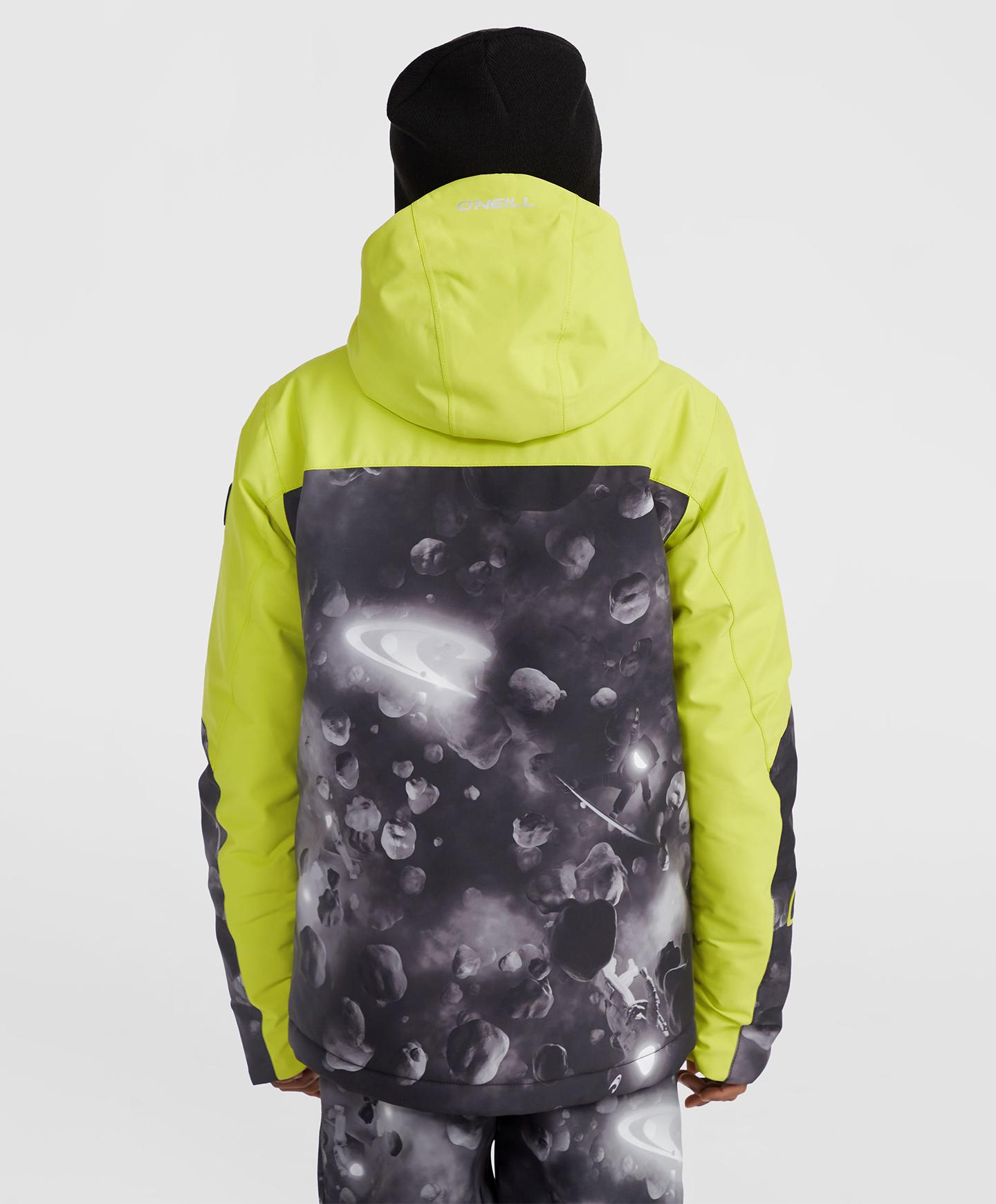 Boy's Texture Snow Jacket - Black Spacedout