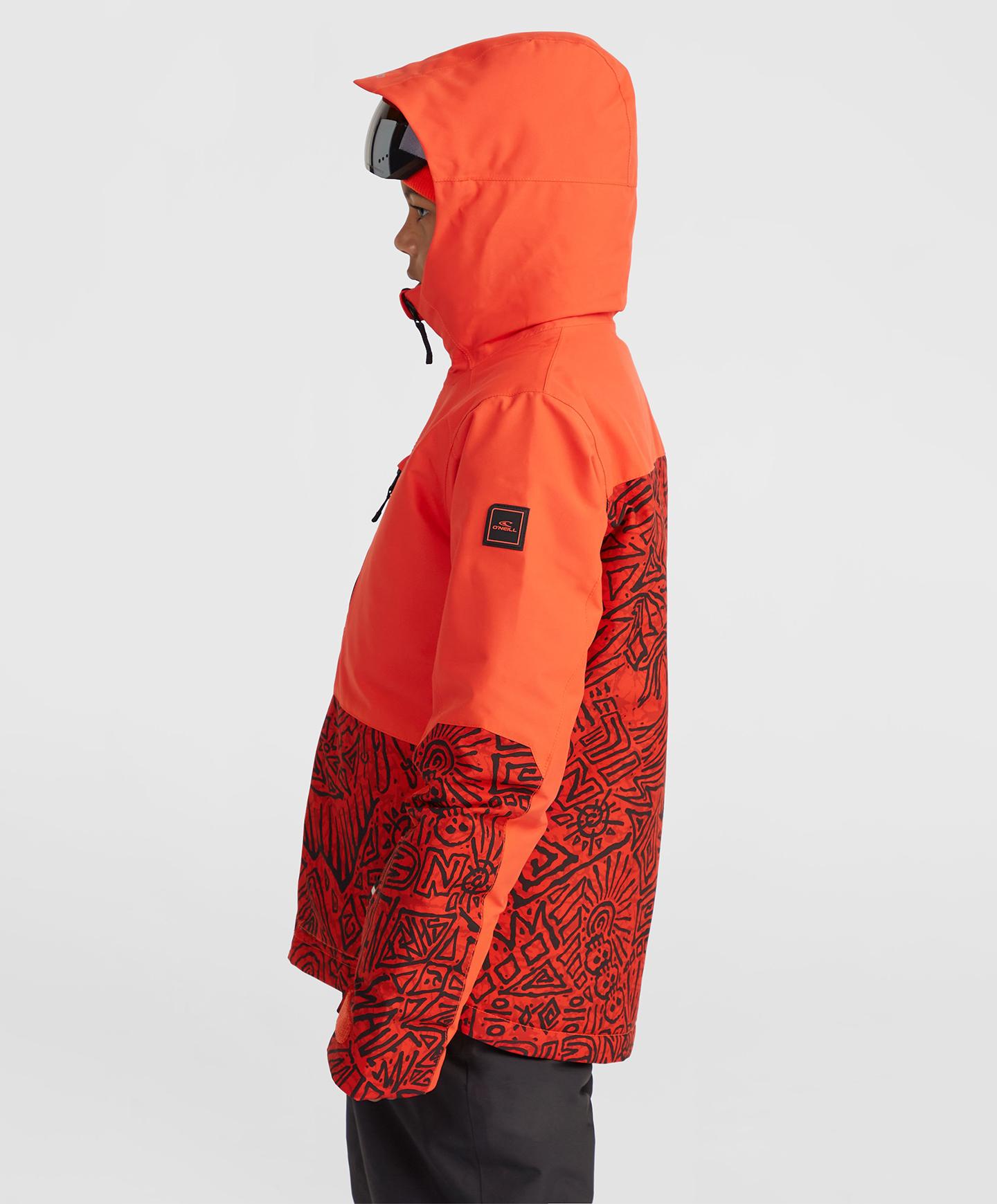 Boy's Texture Snow Jacket - Red Sketcheritage