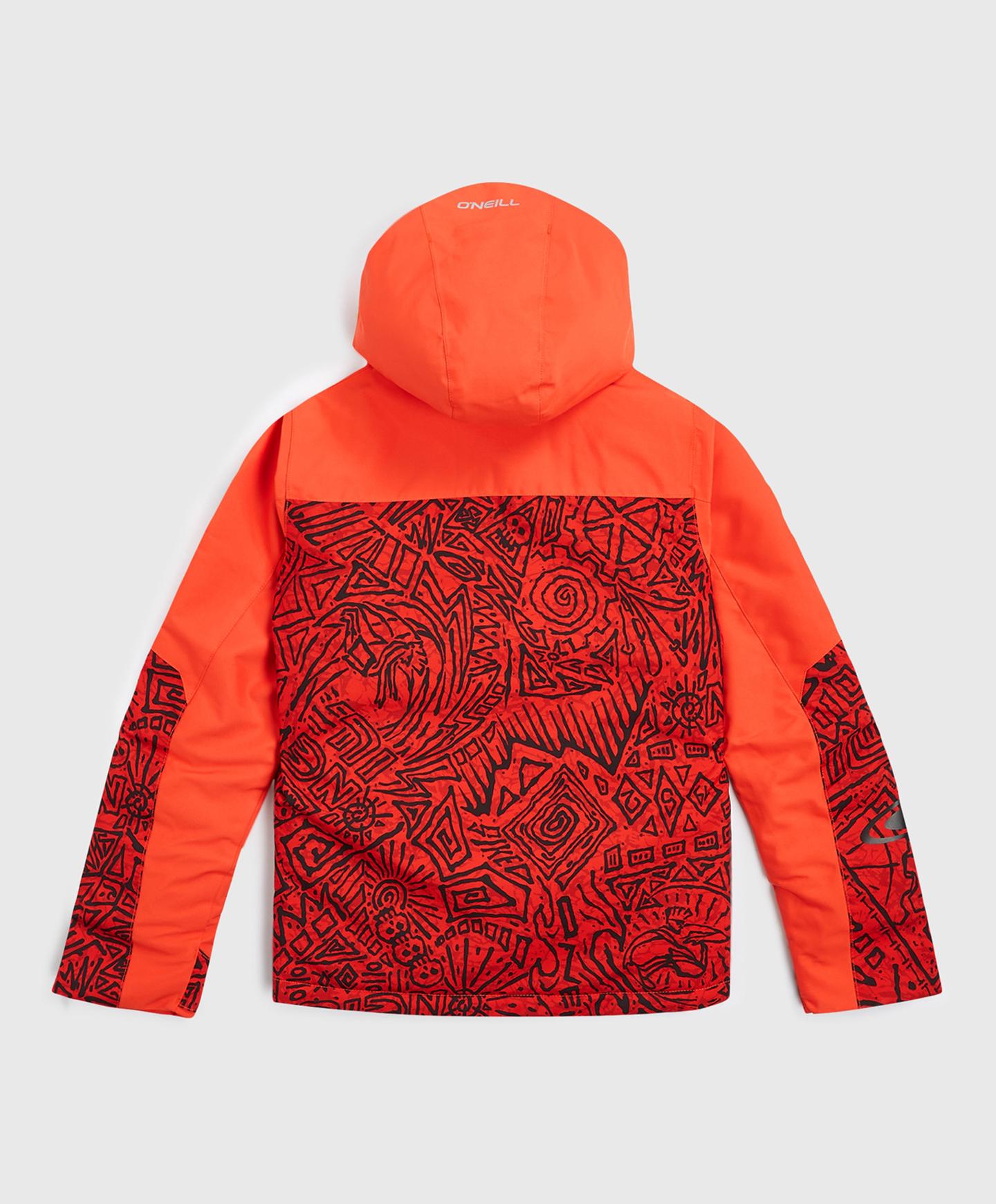 Boy's Texture Snow Jacket - Red Sketcheritage