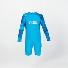 Boy's Toddler Long Sleeve Rash Vest Spring Suit - Tie Dye Blue