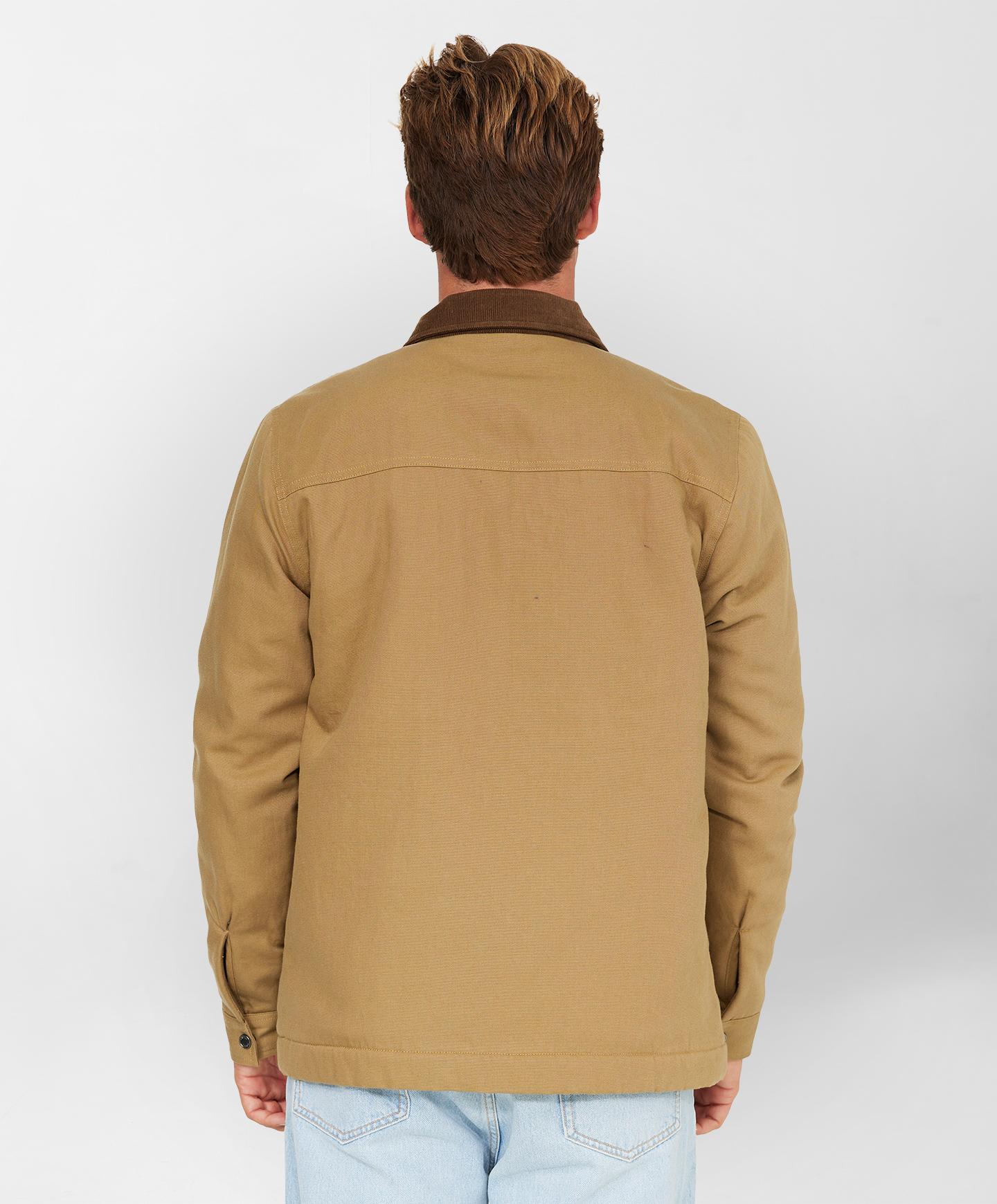 Bronsen High Pile Lined Jacket - Dark Khaki