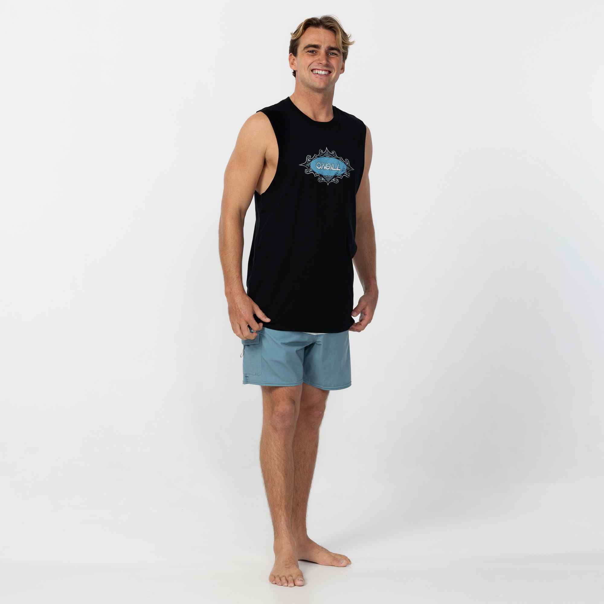 Bullseye Muscle Tee - Black