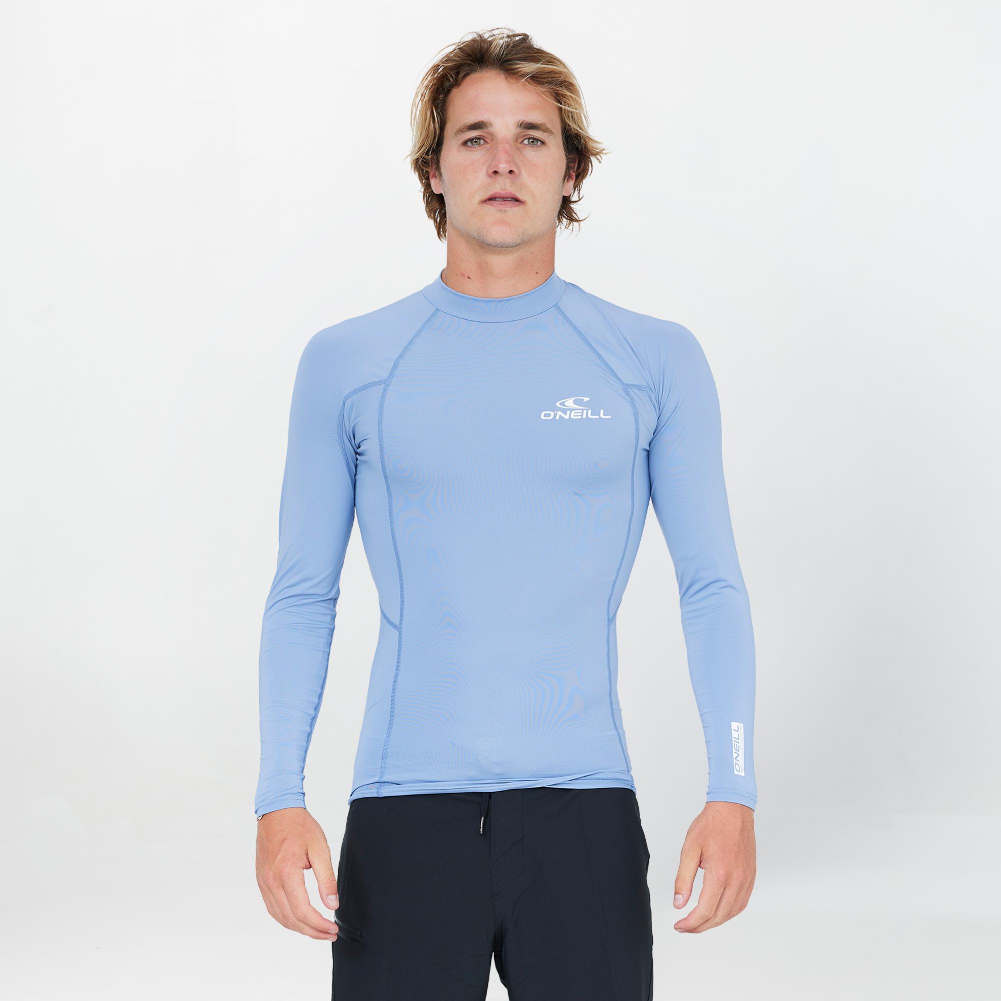 Clean & Mean Long Sleeve Rash Vest - Faded Denim