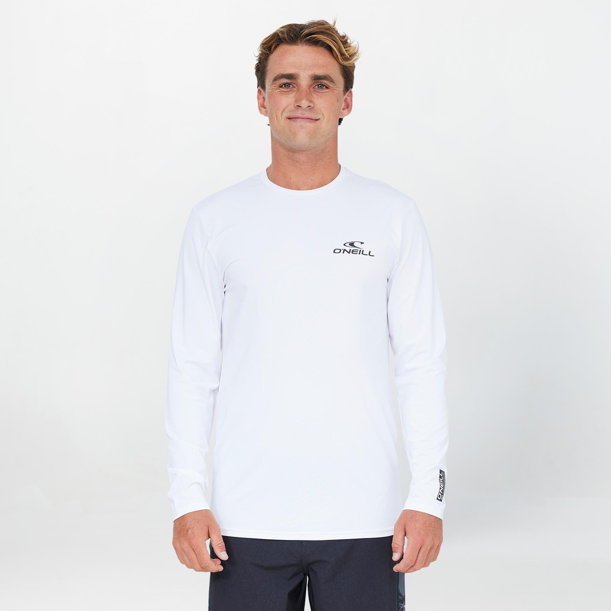 Clean & Mean Long Sleeve Rash Vest Tee - White