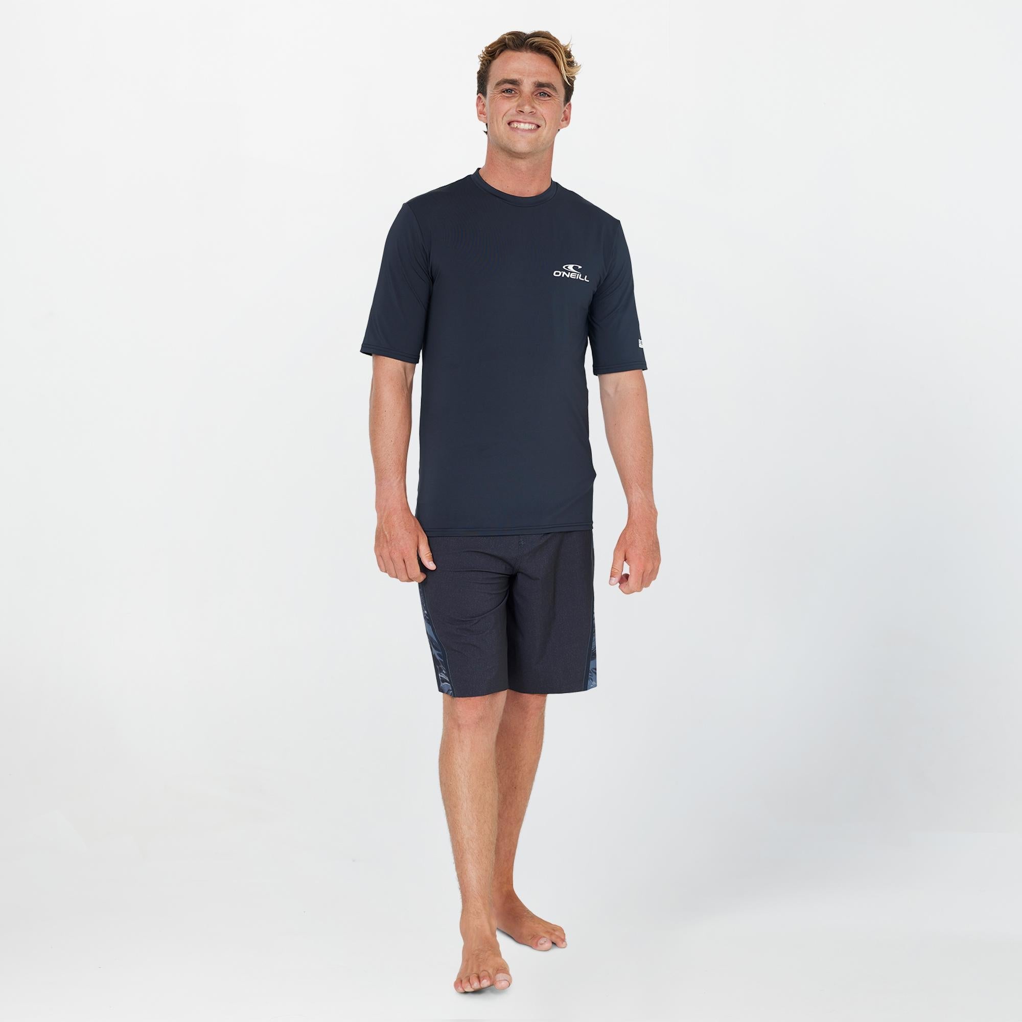 Clean & Mean Short Sleeve Rash Vest Tee - Black