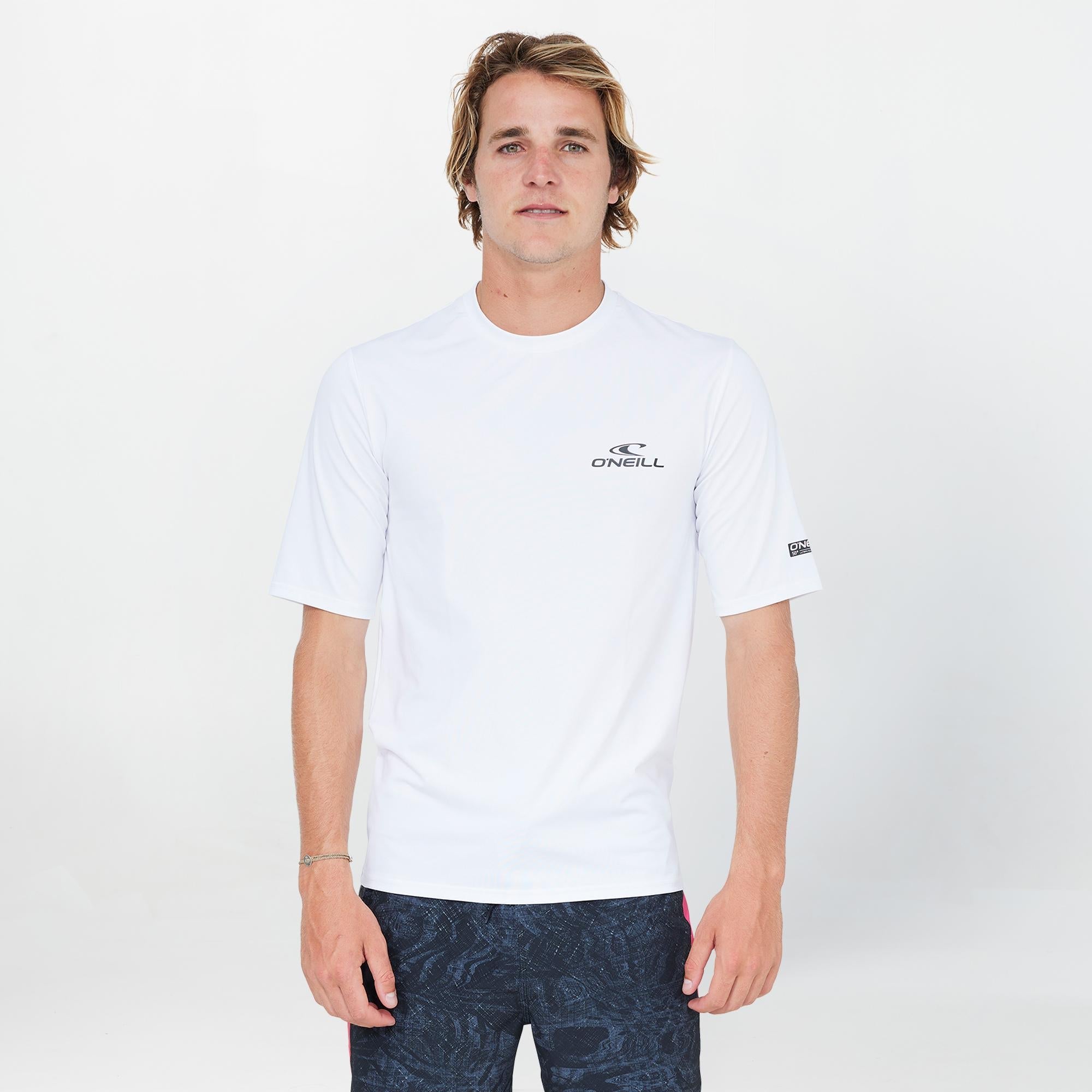 Clean & Mean Short Sleeve Rash Vest Tee - White