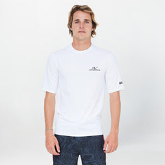 Clean & Mean Short Sleeve Rash Vest Tee - White
