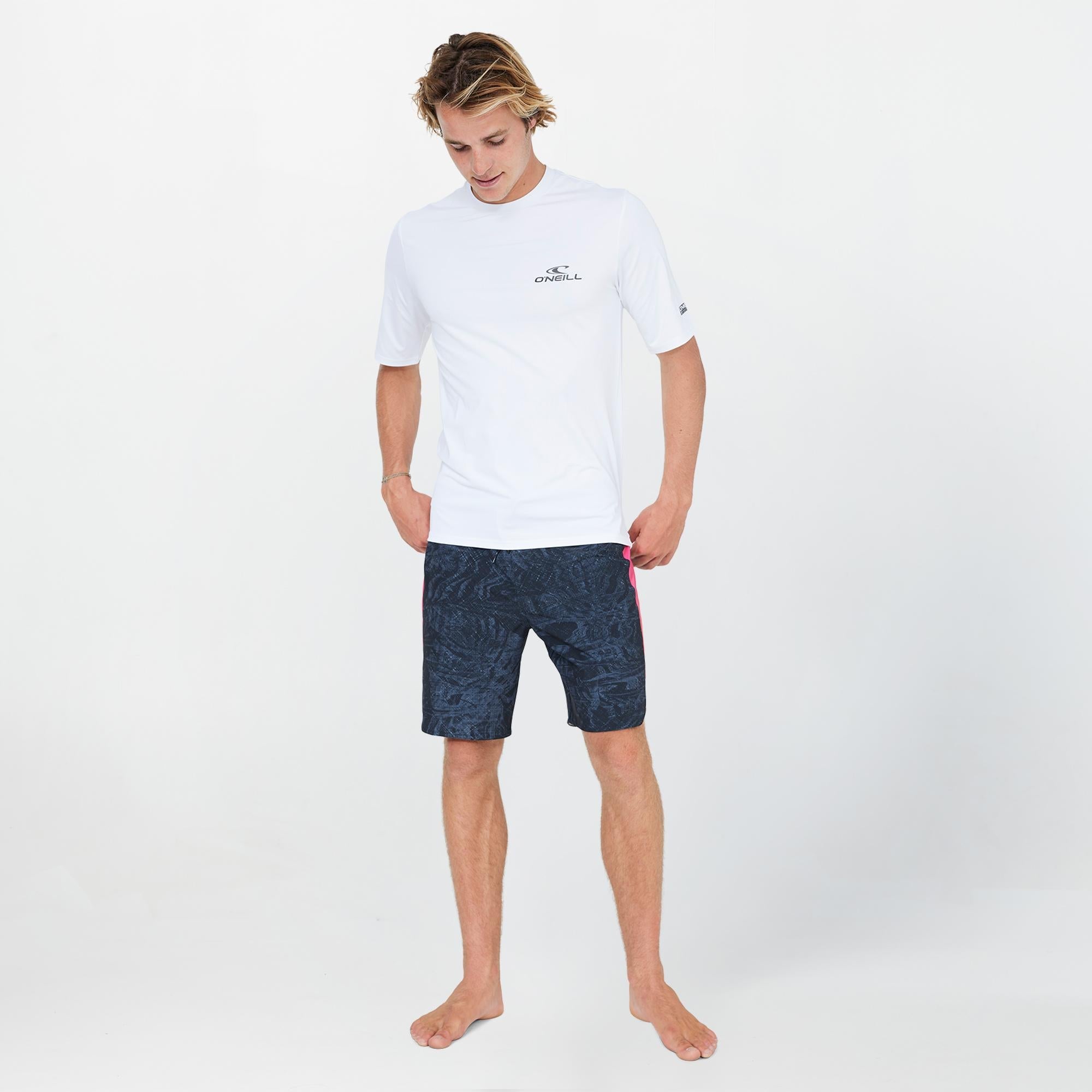 Clean & Mean Short Sleeve Rash Vest Tee - White