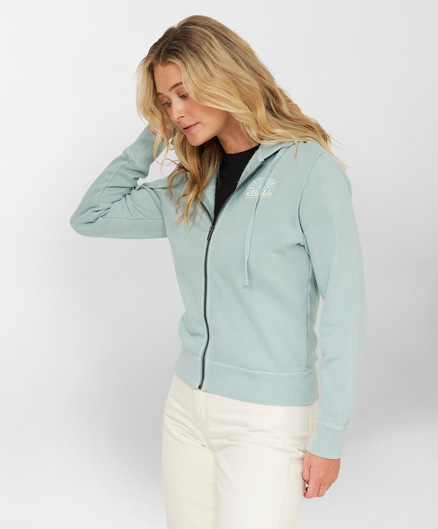 Coast To Coast Zip - Washed Light Teal