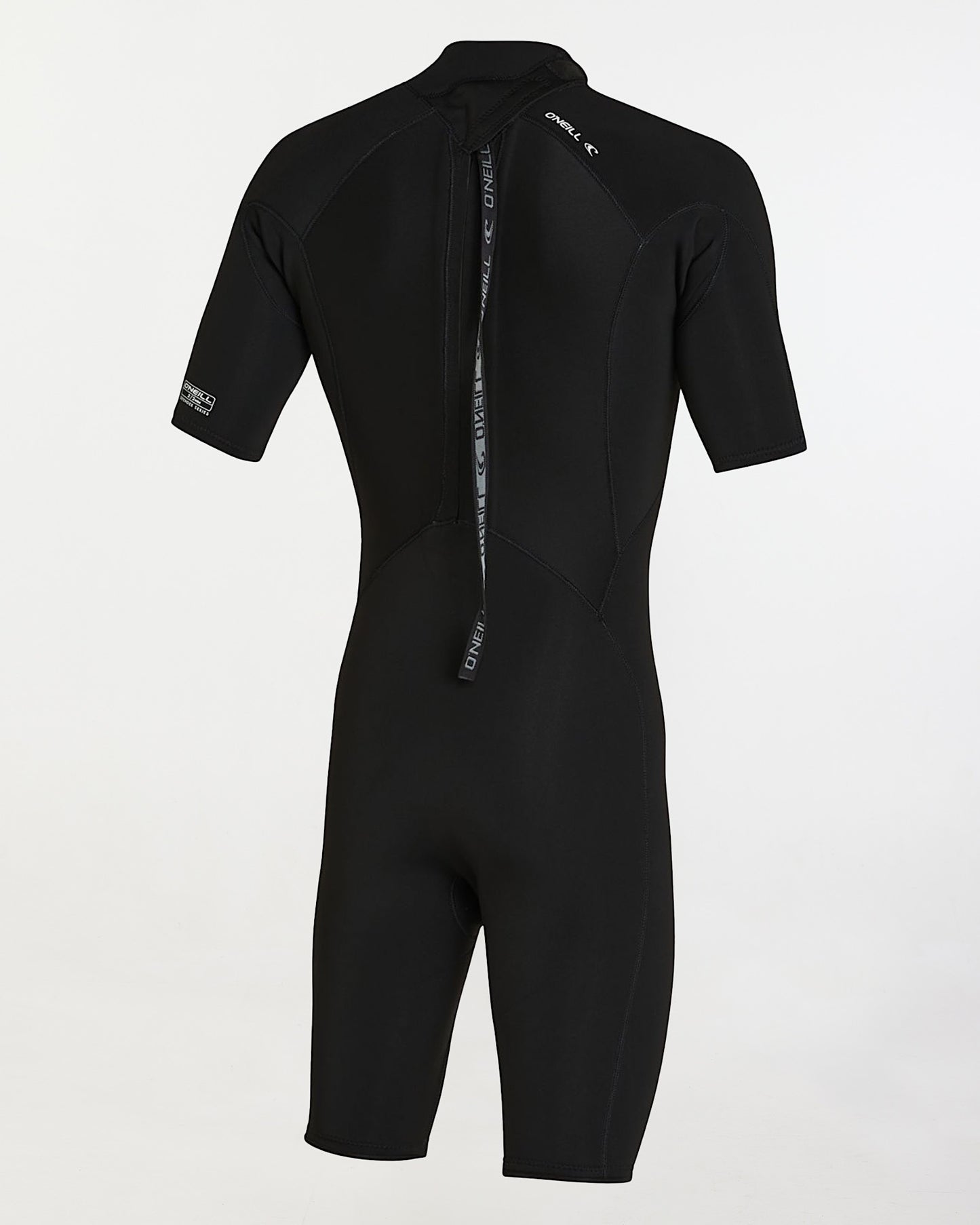 Defender Back Zip Short Sleeve Spring Suit 2mm Wetsuit - Black
