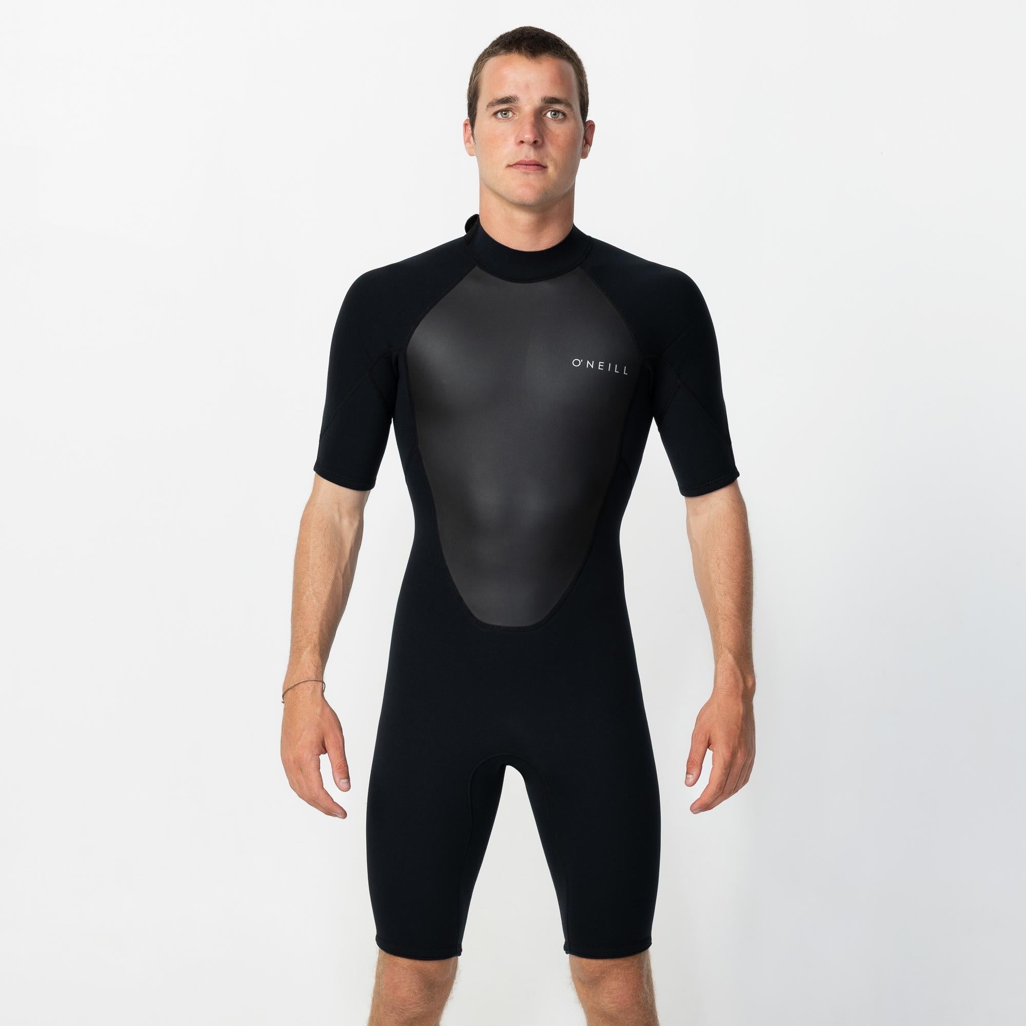 Factor 2mm Spring Suit Back Zip Wetsuit - Black