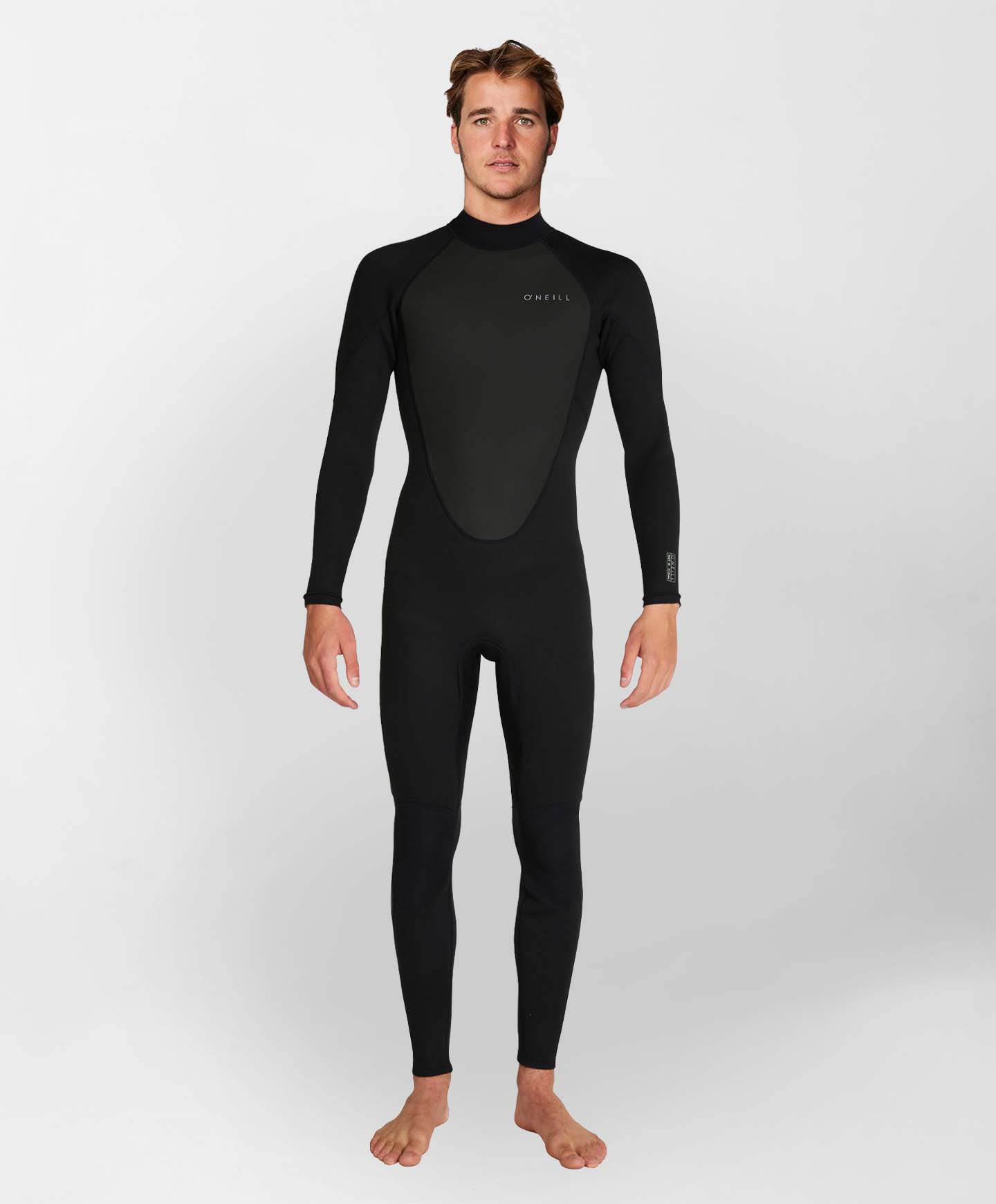 Factor 3/2mm Steamer Back Zip Wetsuit - Black