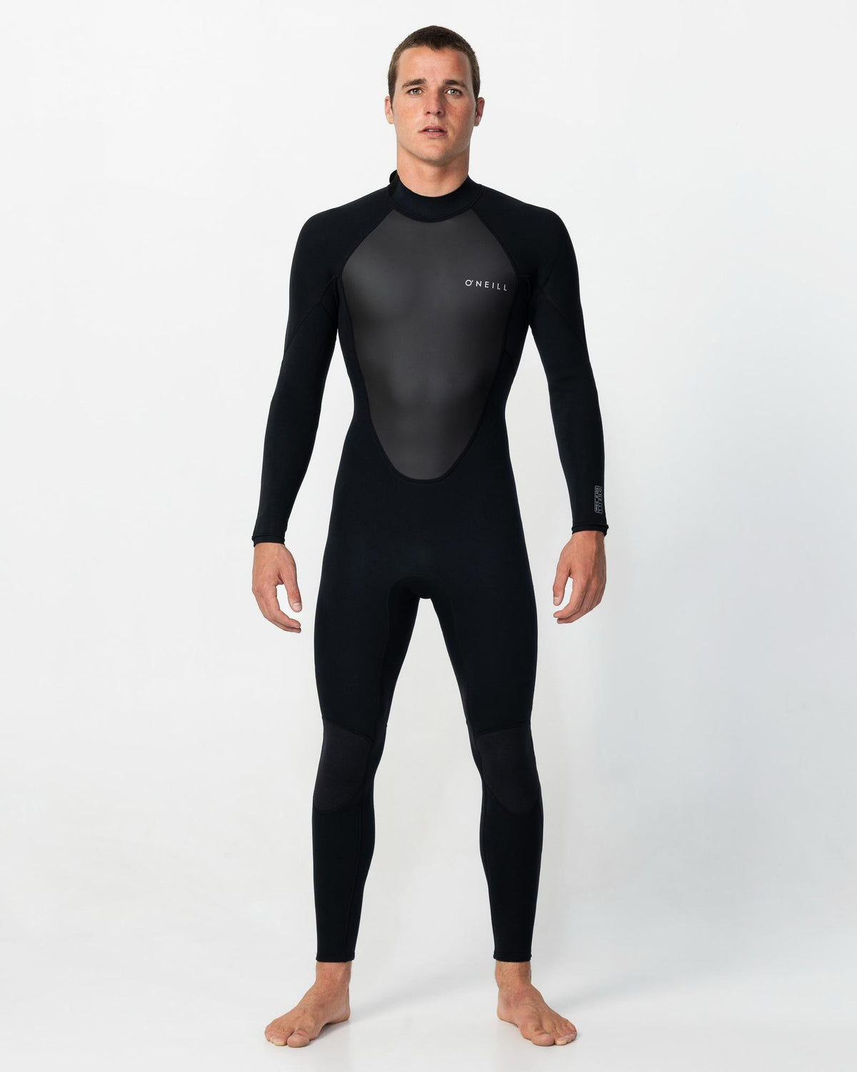 Factor 3/2mm Steamer Back Zip Wetsuit - Black