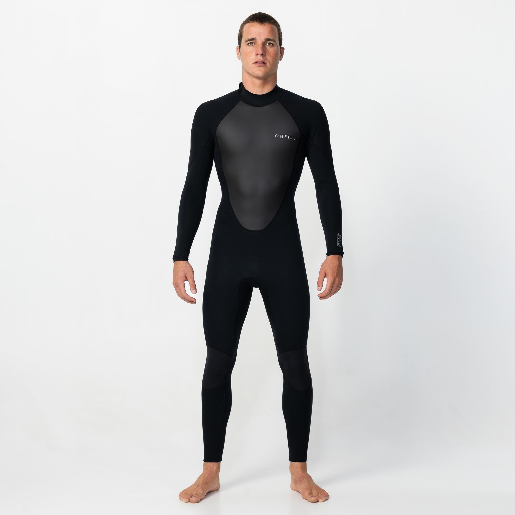 Factor 3/2mm Steamer Back Zip Wetsuit - Black