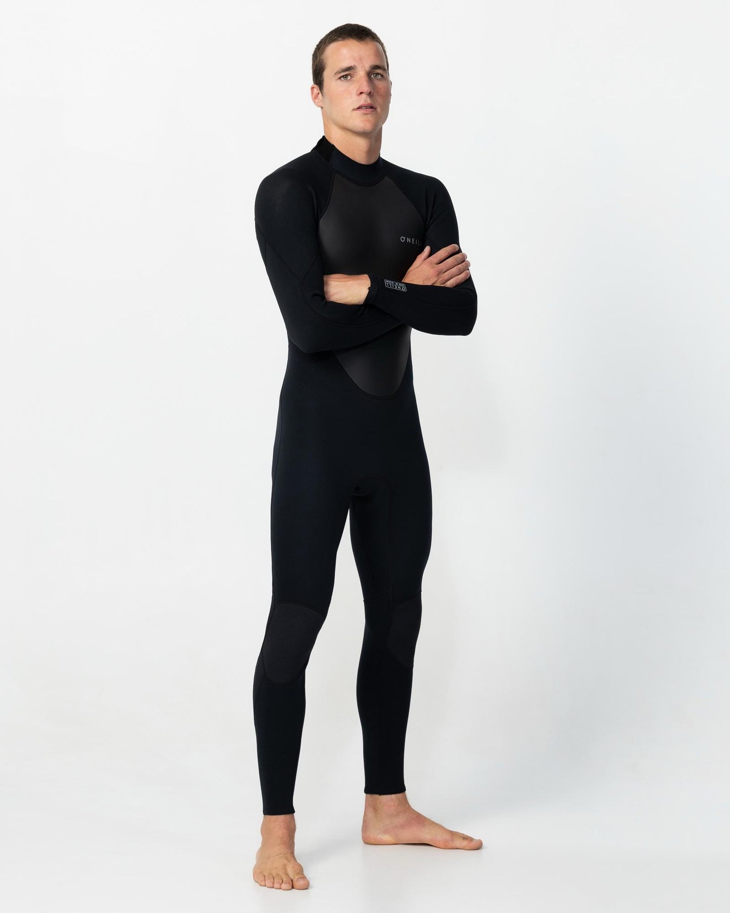 Factor 3/2mm Steamer Back Zip Wetsuit - Black