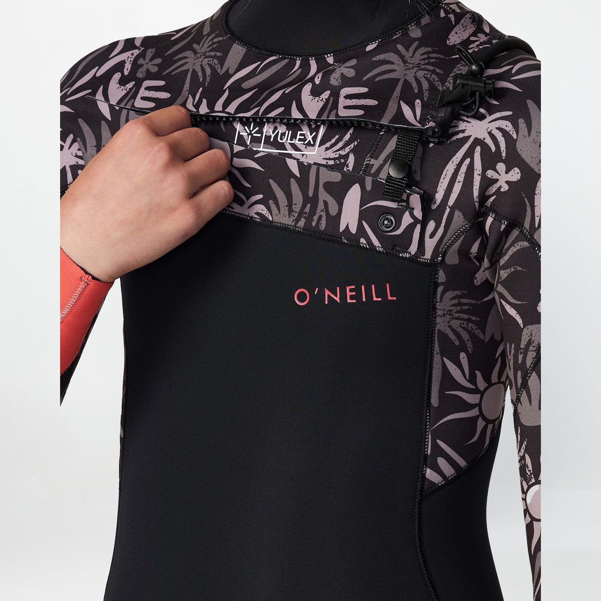 Girl's Bahia 3/2mm Steamer Chest Zip Wetsuit - Follow The Sun