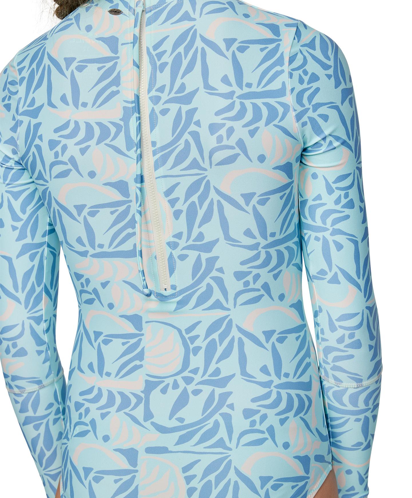 Girl's Bahia Lycra BZ LS Surf Suit - Check Mosaic