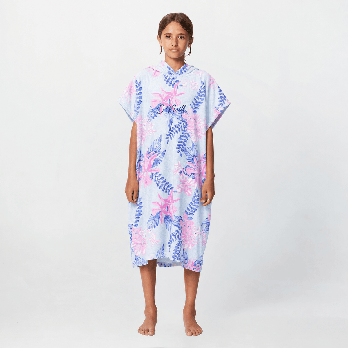 Girl's Hooded Change Towel - Tropic Azure