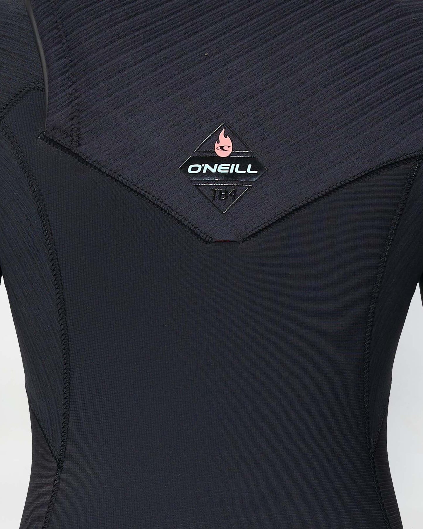 Girl's HyperFire 4/3mm Steamer Chest Zip Wetsuit - Black